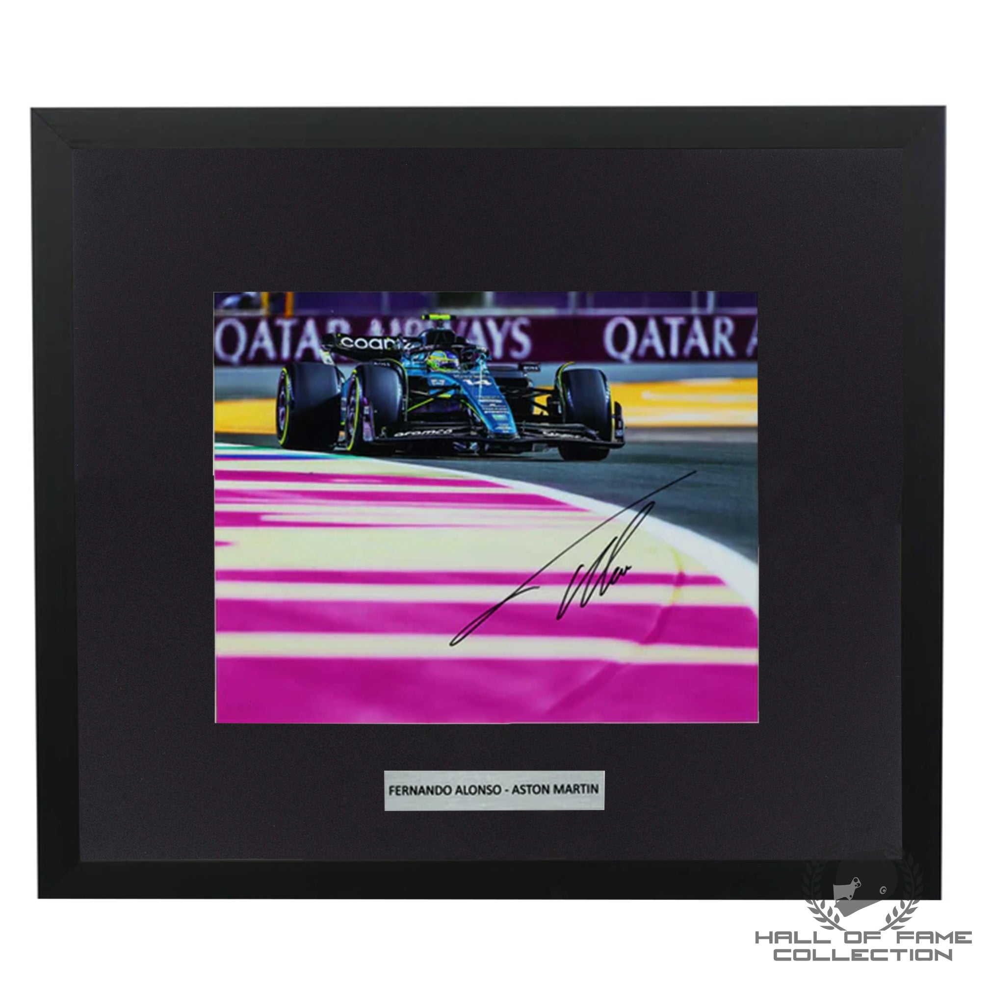 Fernando Alonso Signed Aston Martin Limited Edition /25 Framed F1 Photo - LV