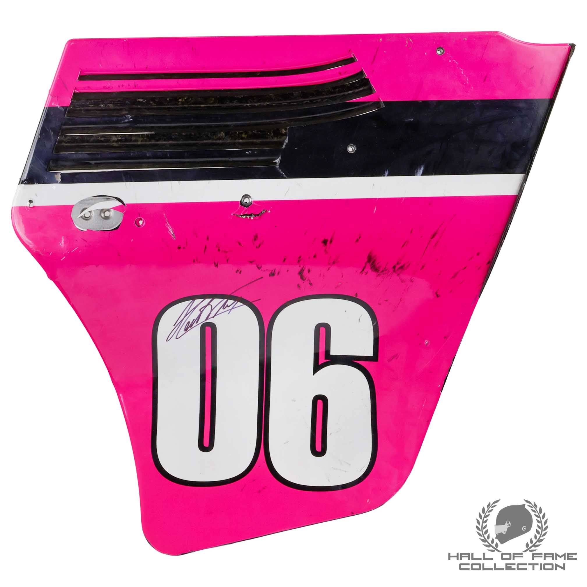 2022 Helio Castroneves Used Meyer Shank Racing IndyCar Rear End Plate