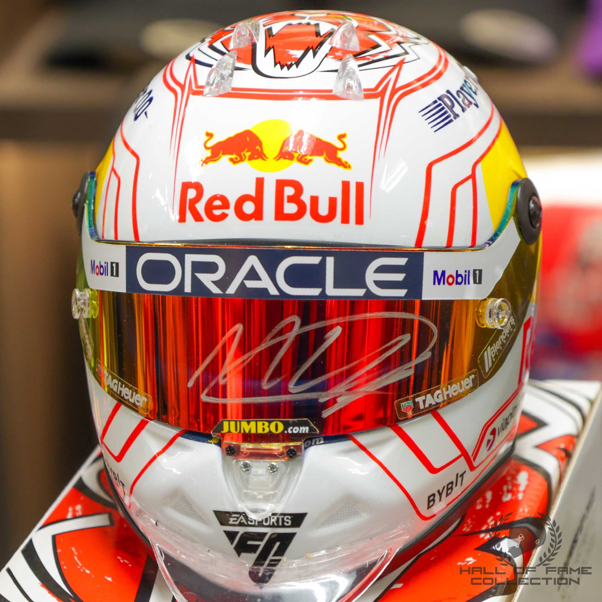 2023 Max Verstappen Signed Japanese Grand Prix Red Bull Racing 1:2 Scale F1 Helmet