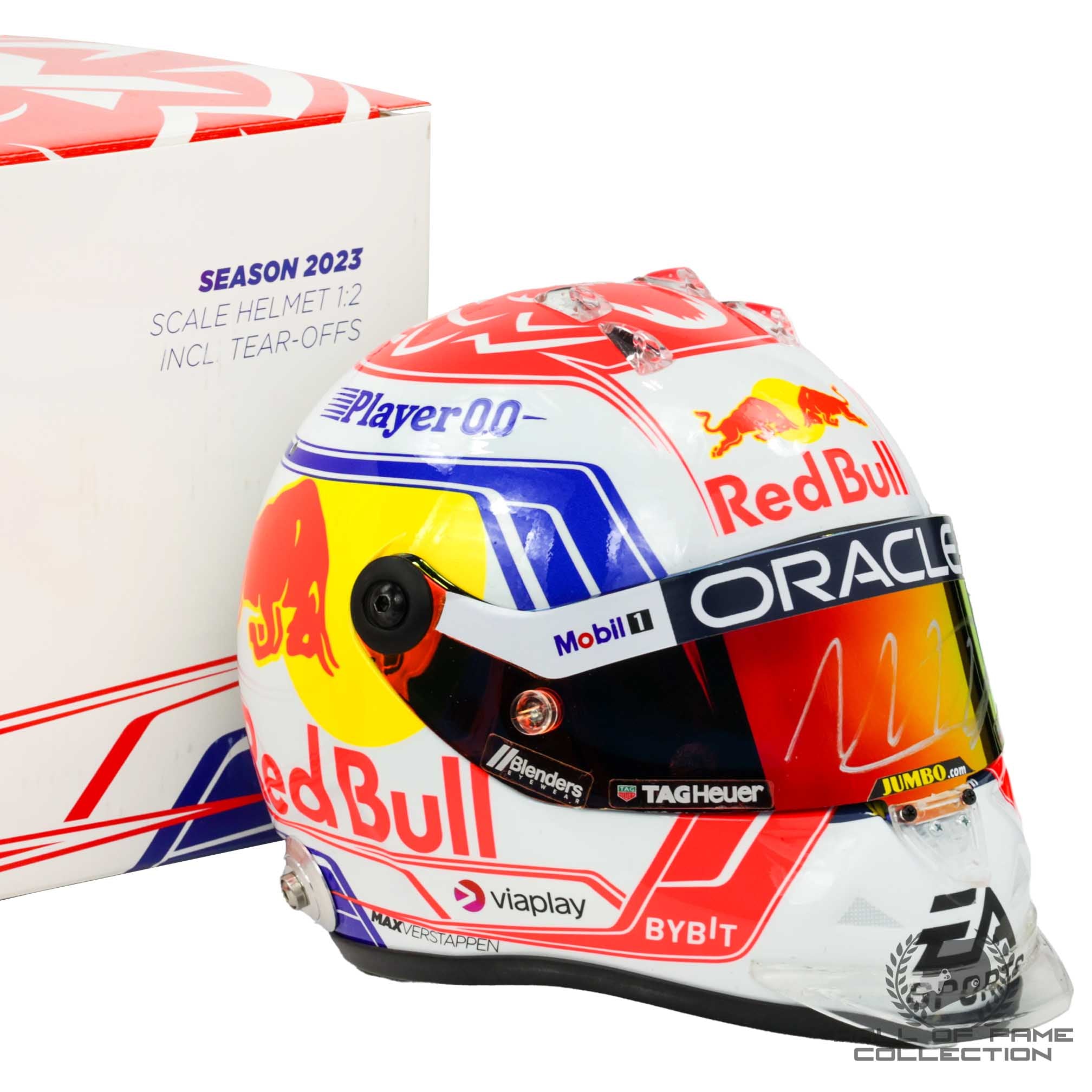 2023 Max Verstappen Signed Red Bull Racing 1:2 Scale F1 Helmet