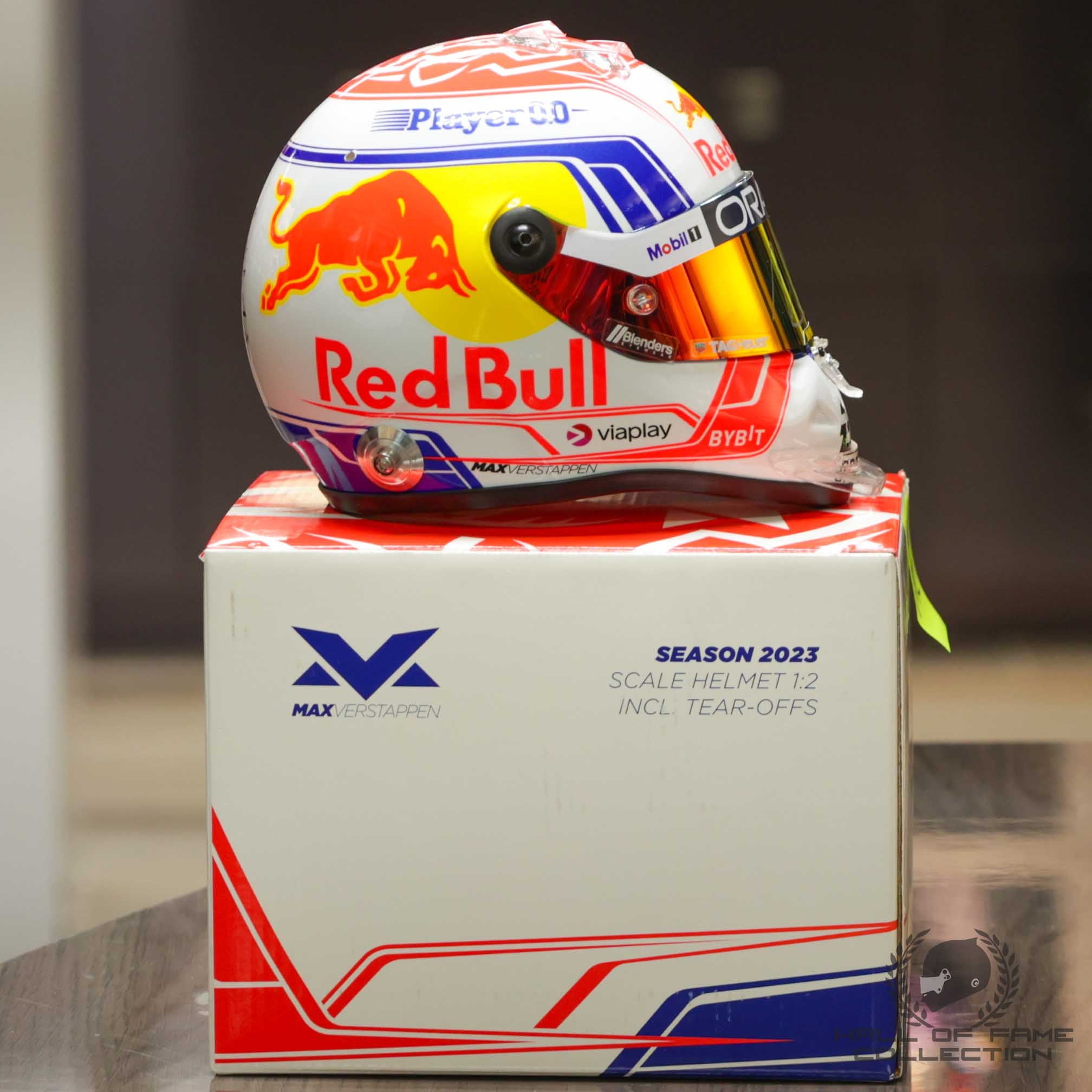 2023 Max Verstappen Signed Red Bull Racing 1:2 Scale F1 Helmet
