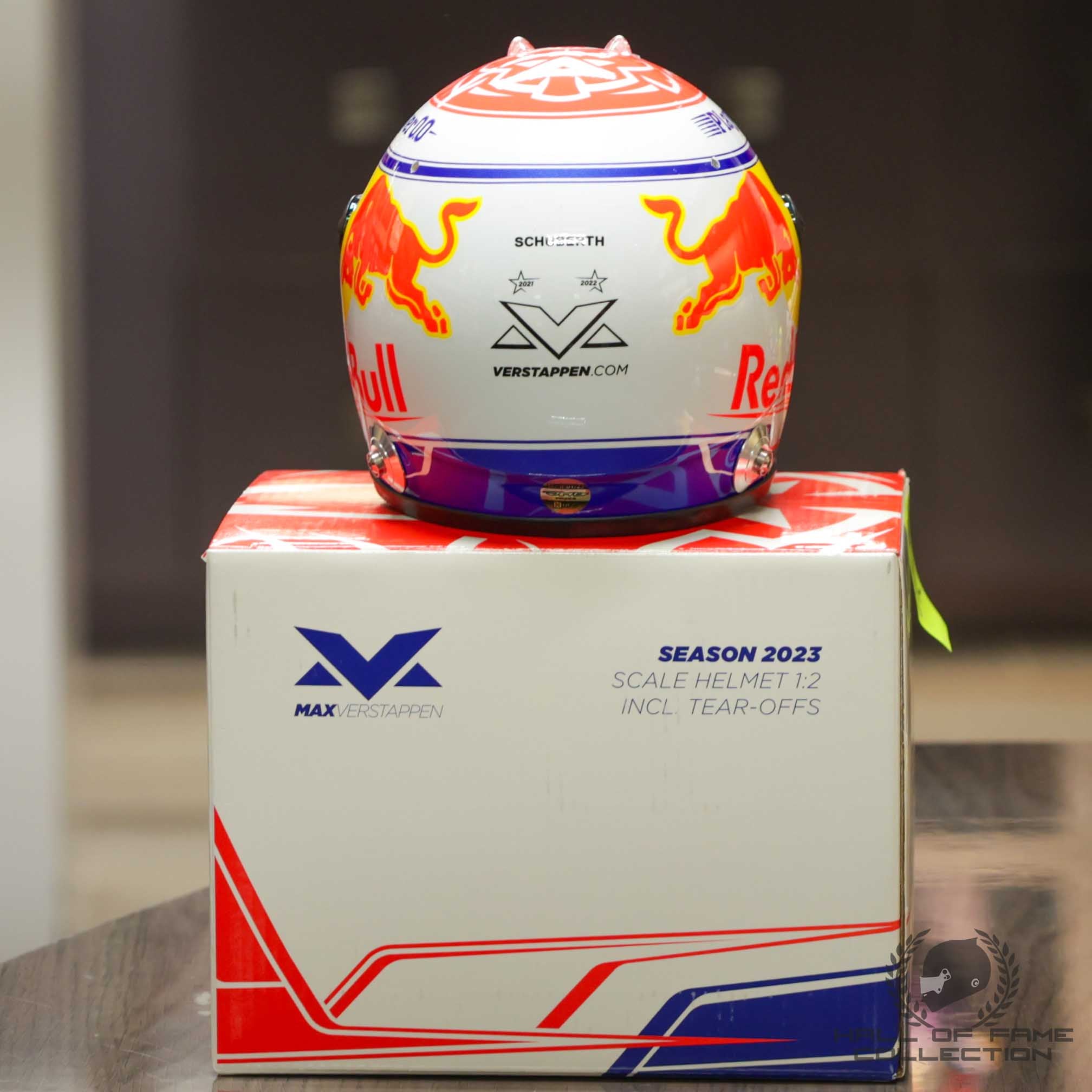 2023 Max Verstappen Signed Red Bull Racing 1:2 Scale F1 Helmet