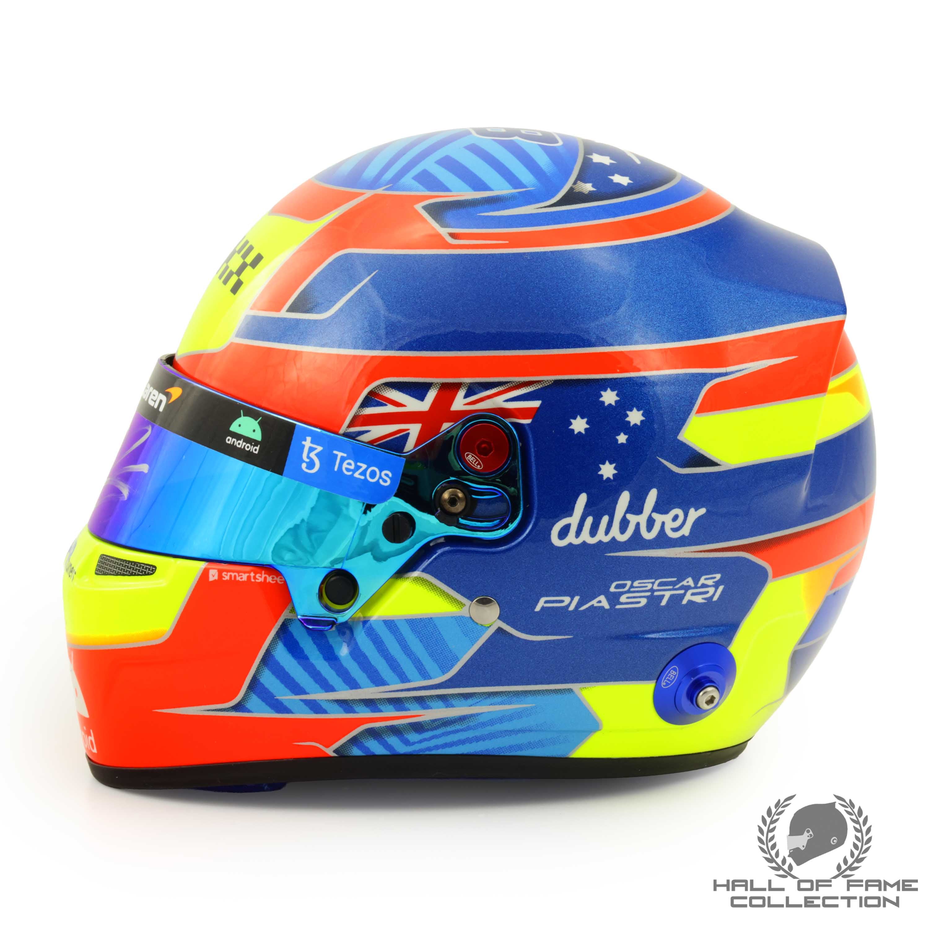 2023 Oscar Piastri Signed 1:2 Scale Bell McLaren F1 Helmet