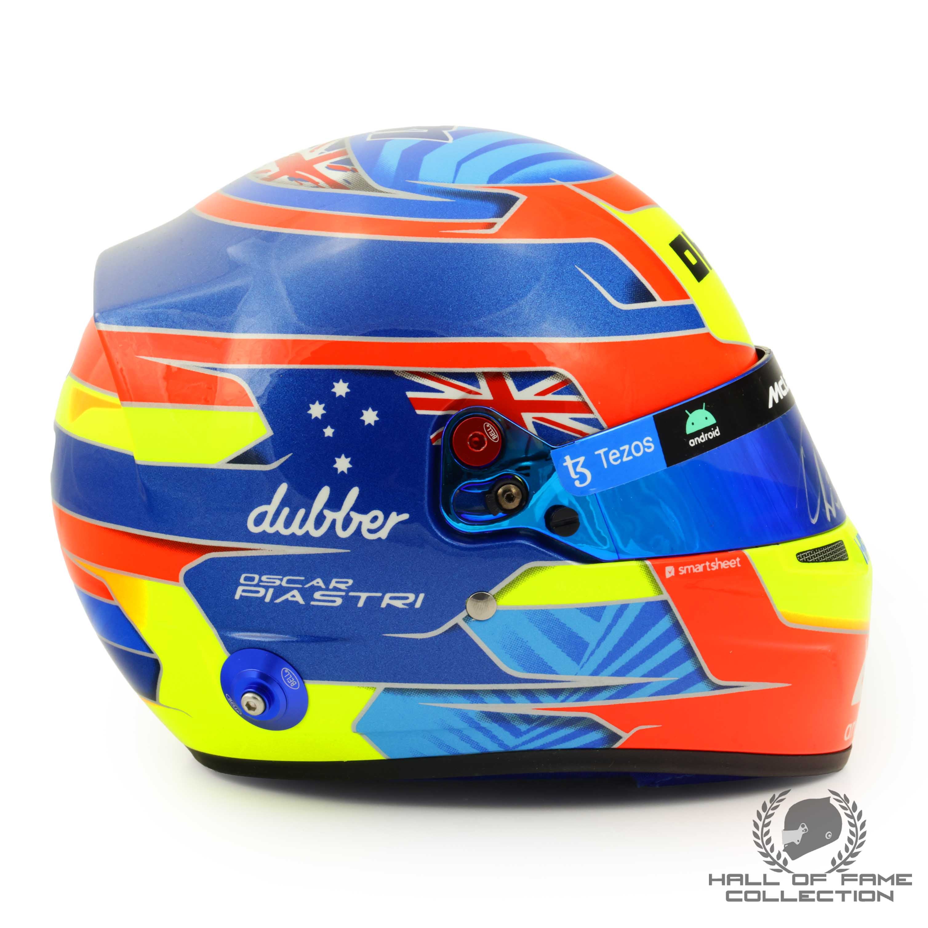 2023 Oscar Piastri Signed 1:2 Scale Bell McLaren F1 Helmet