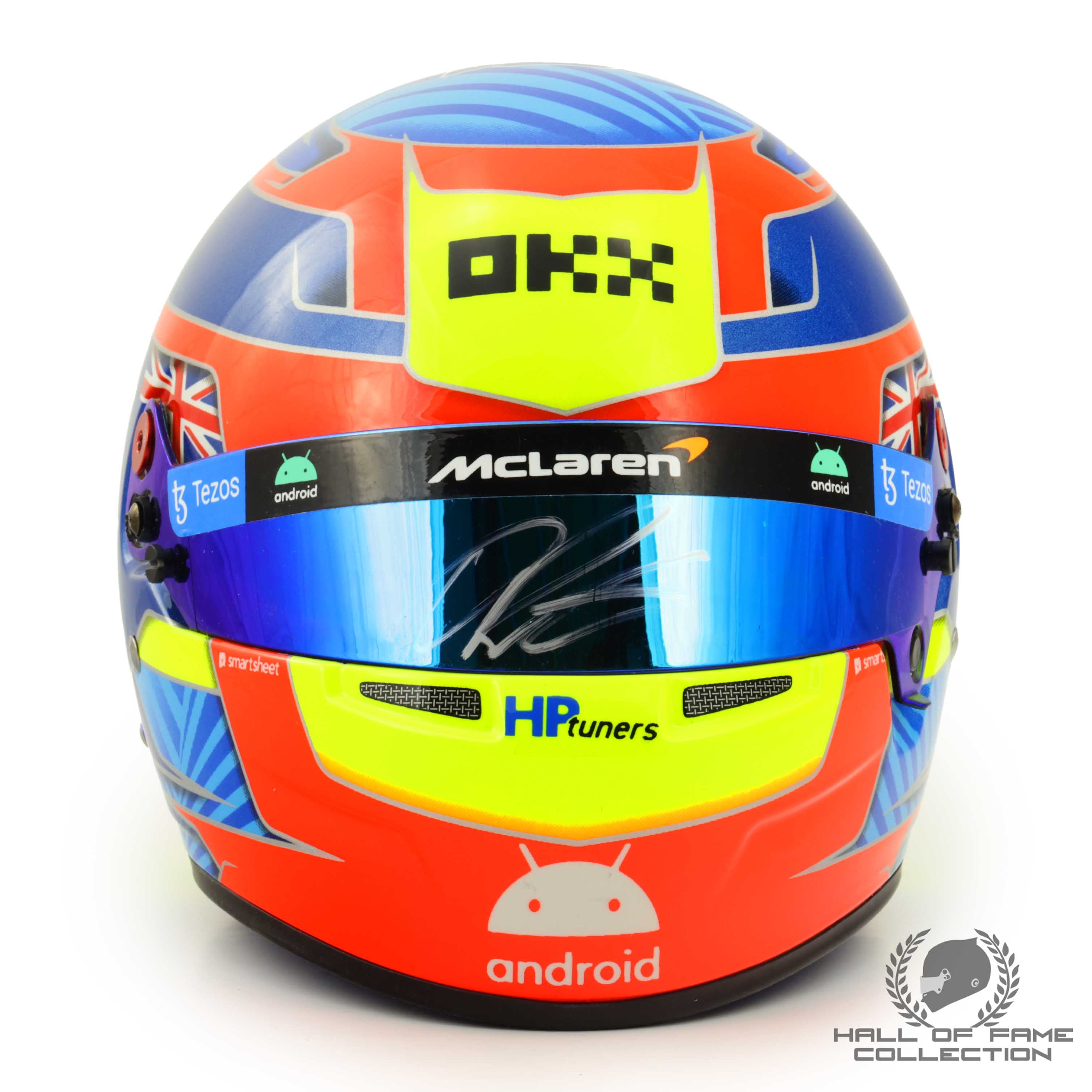 2023 Oscar Piastri Signed 1:2 Scale Bell McLaren F1 Helmet