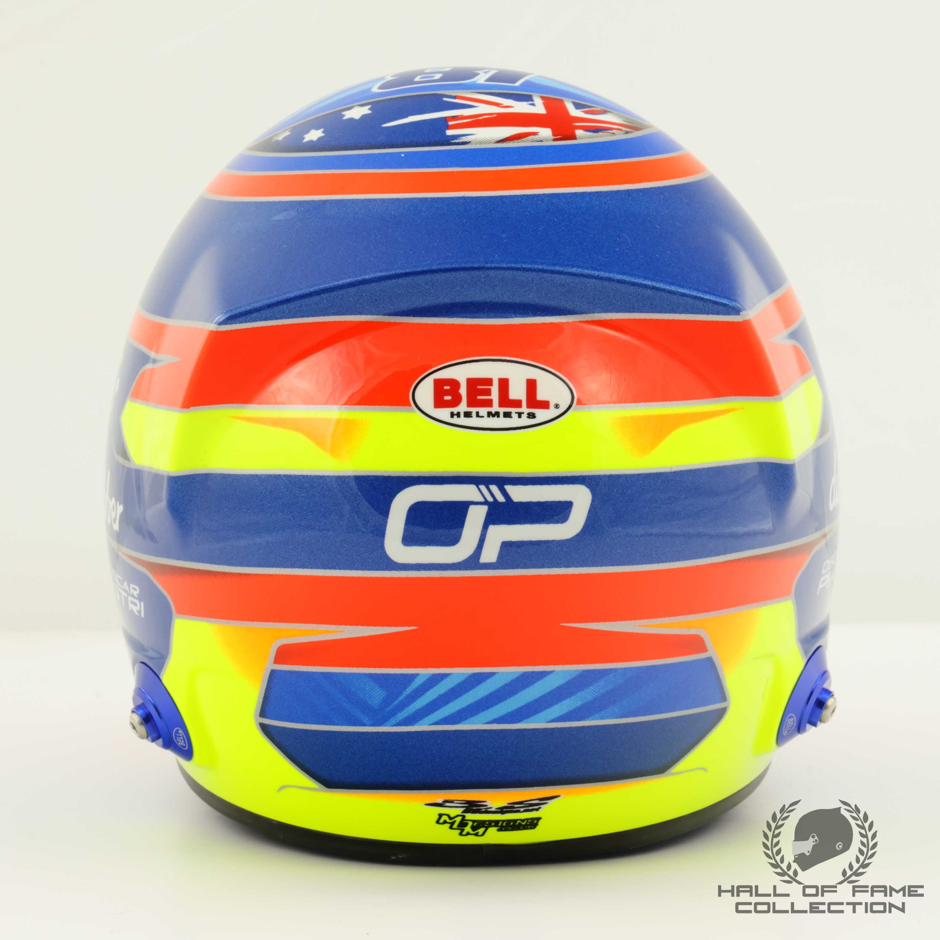 2023 Oscar Piastri Signed 1:2 Scale Bell McLaren F1 Helmet