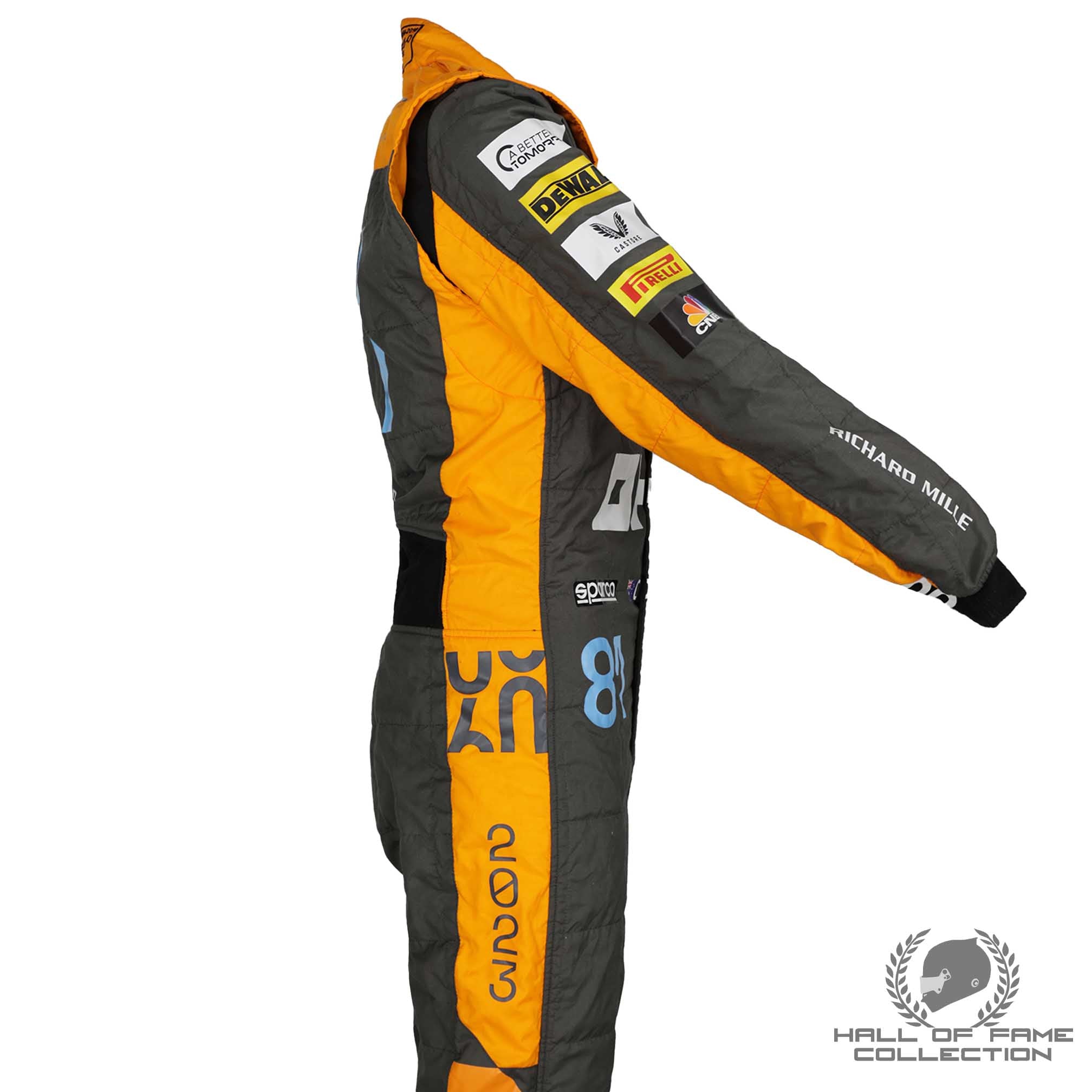 2023 Oscar Piastri Signed Rookie Year McLaren F1 Worn Suit