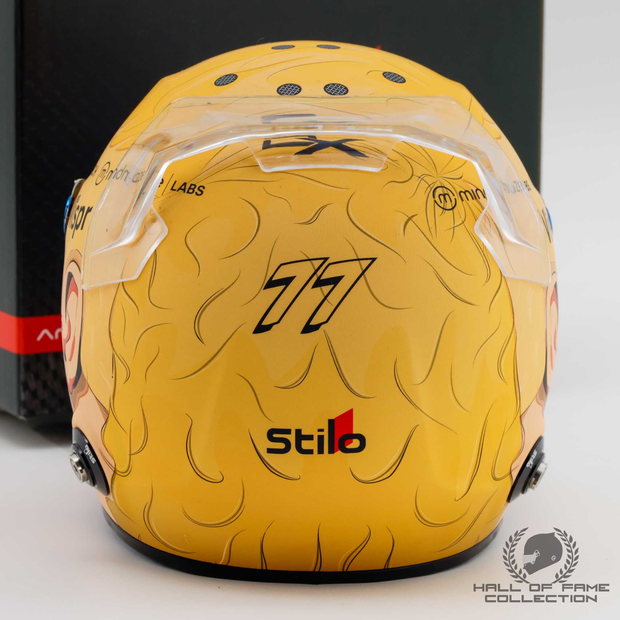 2023 Valtteri Bottas Signed 1:2 Scale Stilo Alfa Romeo Bahrain Test F1 Helmet