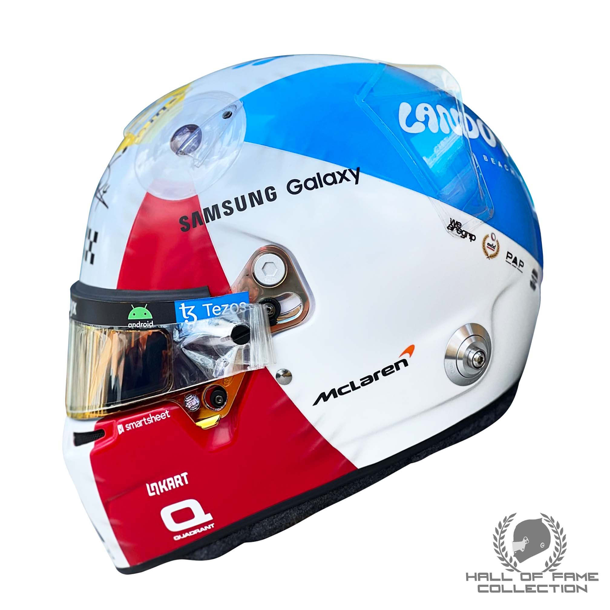 2023 Lando Norris Signed Miami Used McLaren F1 Helmet