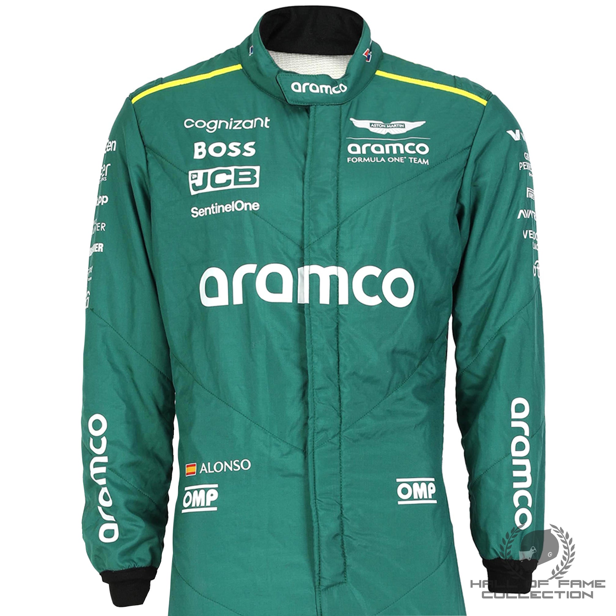2024 Fernando Alonso Race Used Aston Martin F1 Suit