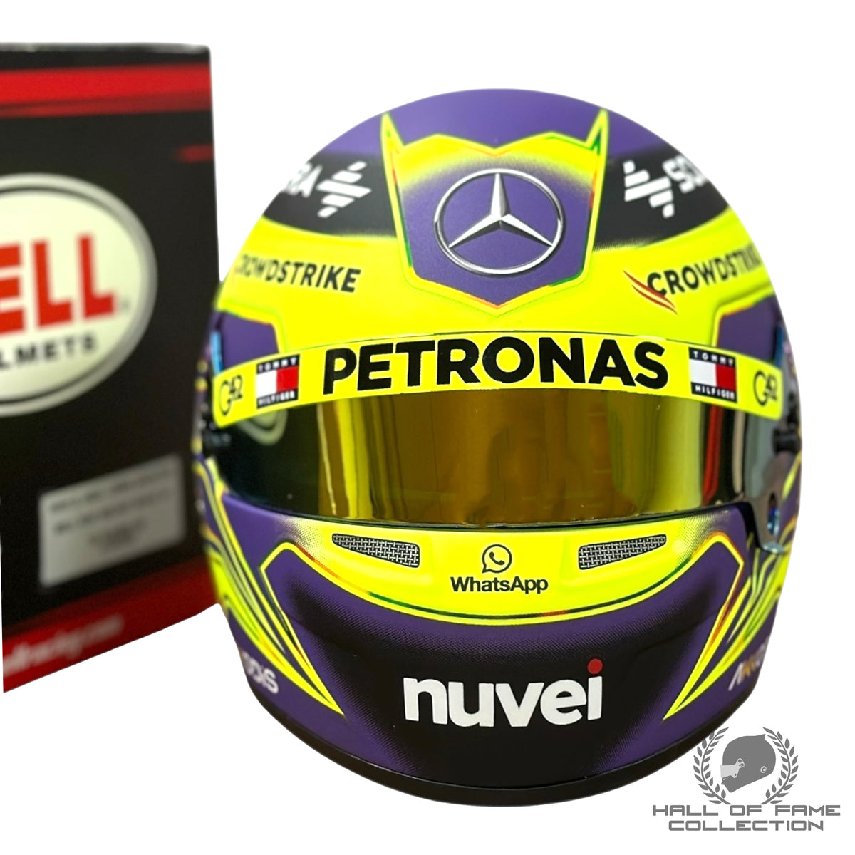 2024 Lewis Hamilton Mercedes 1:2 Scale F1 Helmet