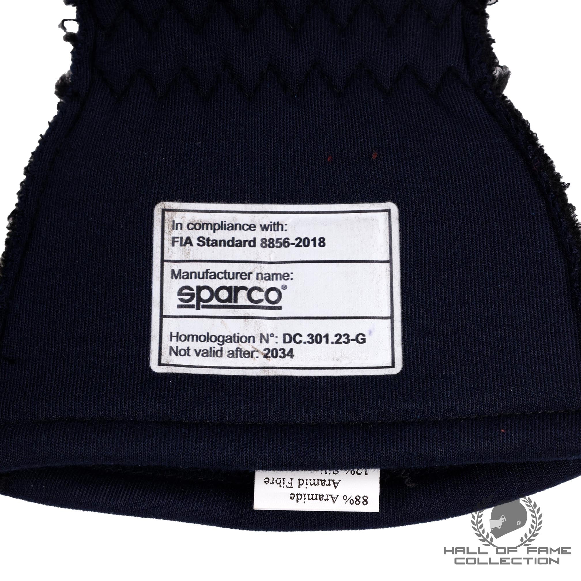 2024 Max Verstappen World Championship Season Used Red Bull F1 Gloves