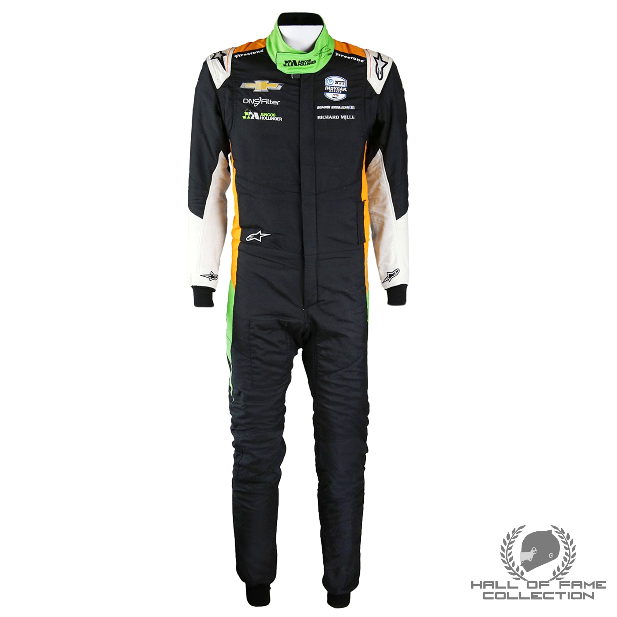 2024 Romain Grosjean Signed Juncos Hollinger Racing IndyCar Suit