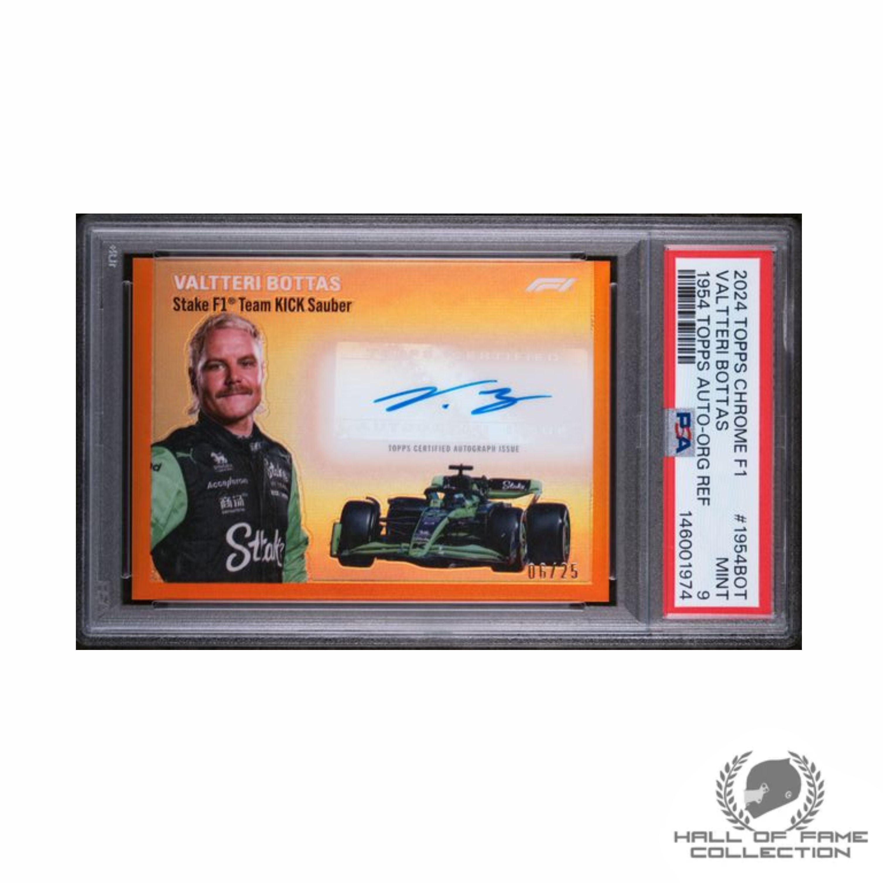 2024 TOPPS CHROME FORMULA 1 1954 TOPPS AUTOGRAPHS #1954BOT VALTTERI BOTTAS 1954 TOPPS AUTO-ORG REF