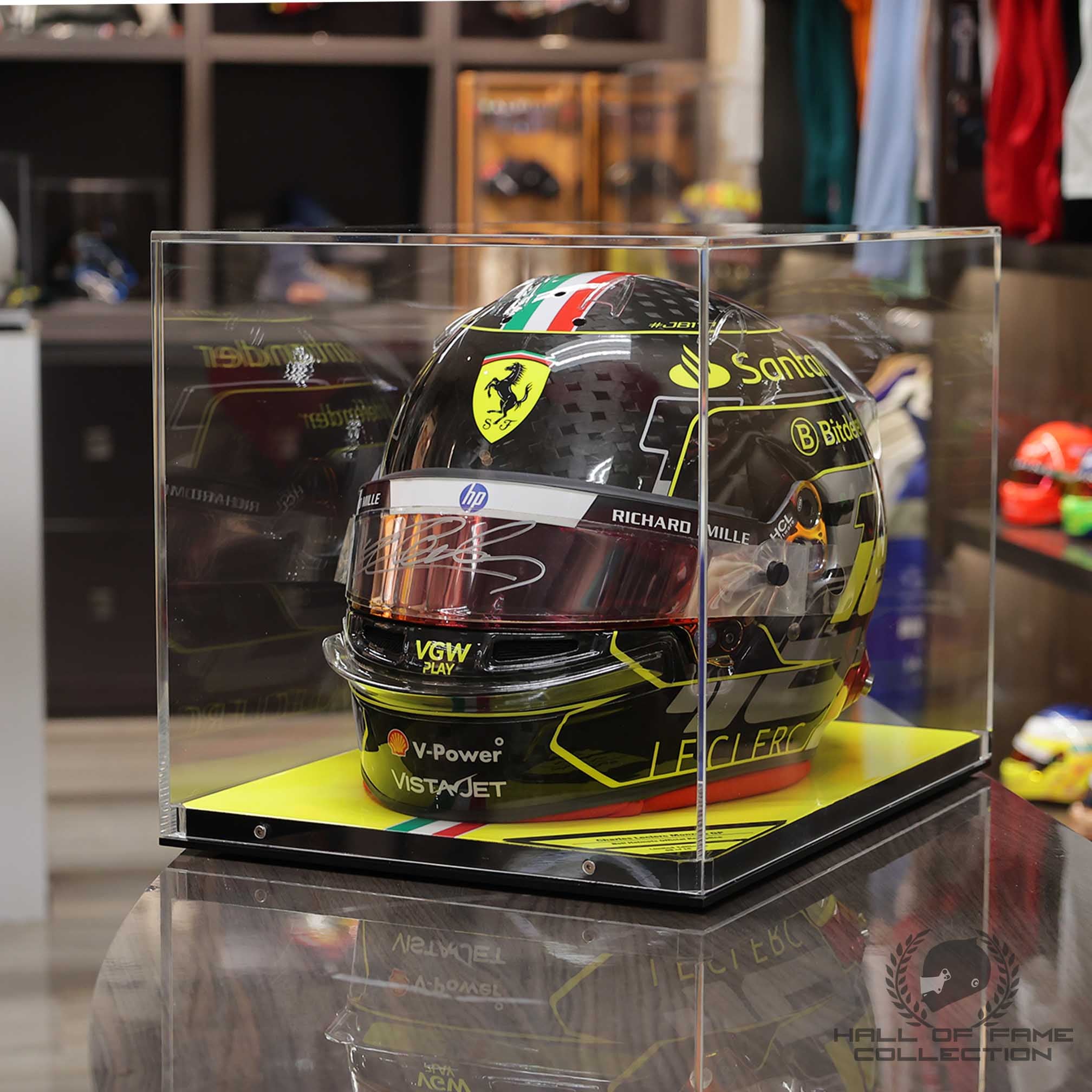 2024 Charles Leclerc Signed Scuderia Ferrari Replica Monza Limited Edition 8/15 F1 Helmet