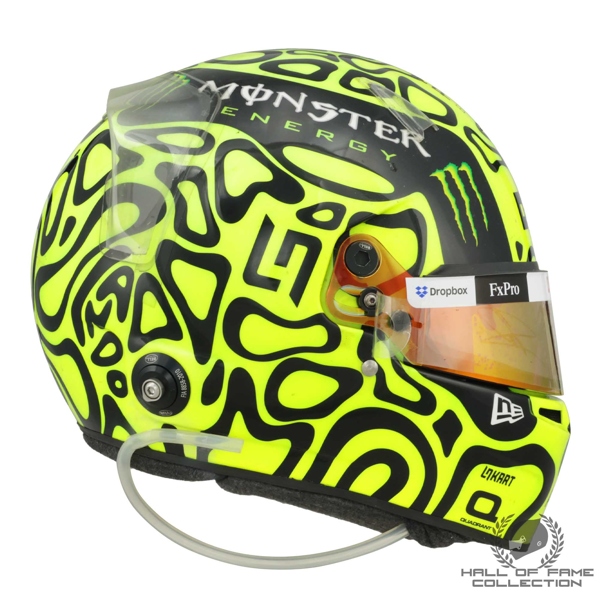 2024 Lando Norris Triple Podium Signed Race Used McLaren F1 Helmet