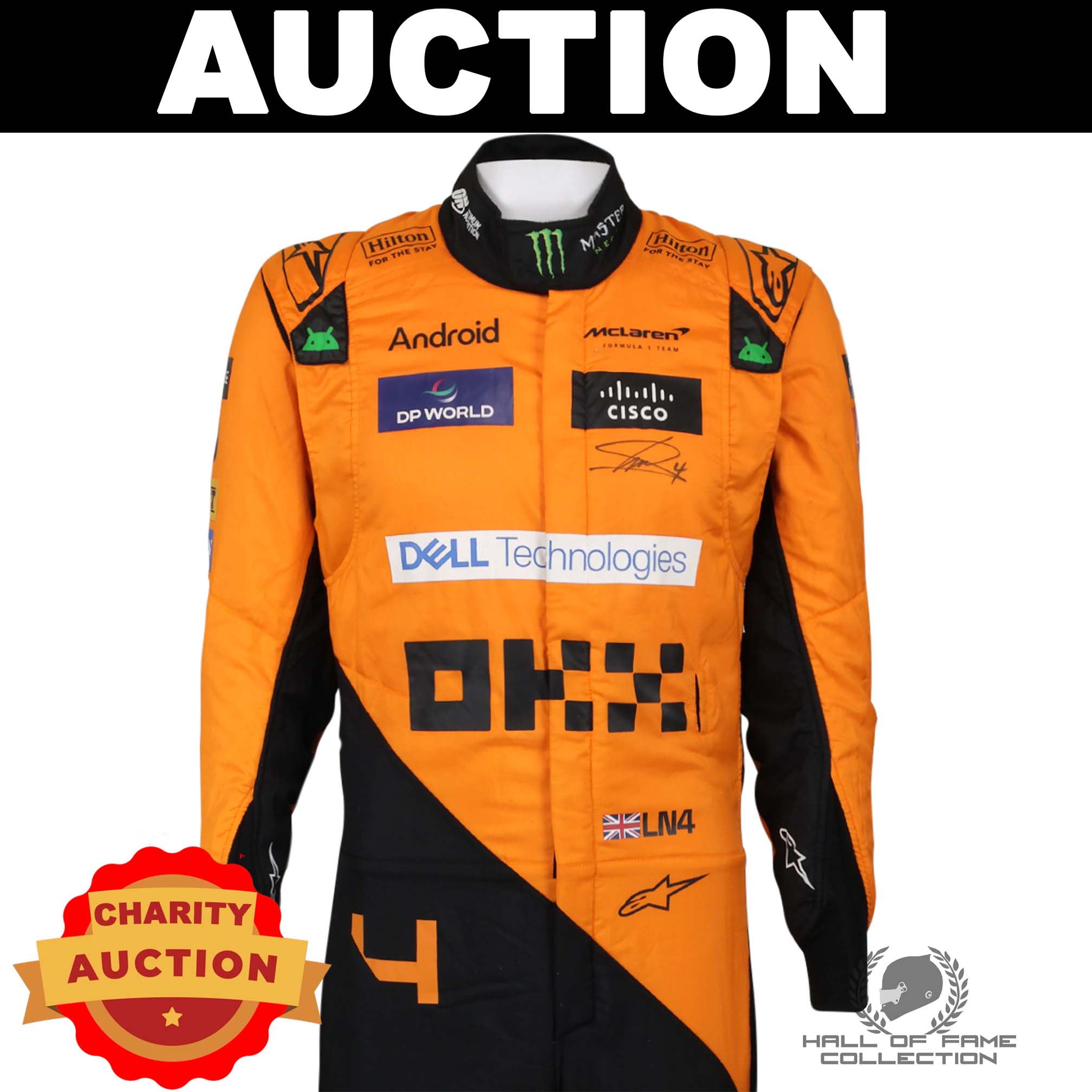 2024 Lando Norris Signed McLaren World Constructor Championship F1 Suit