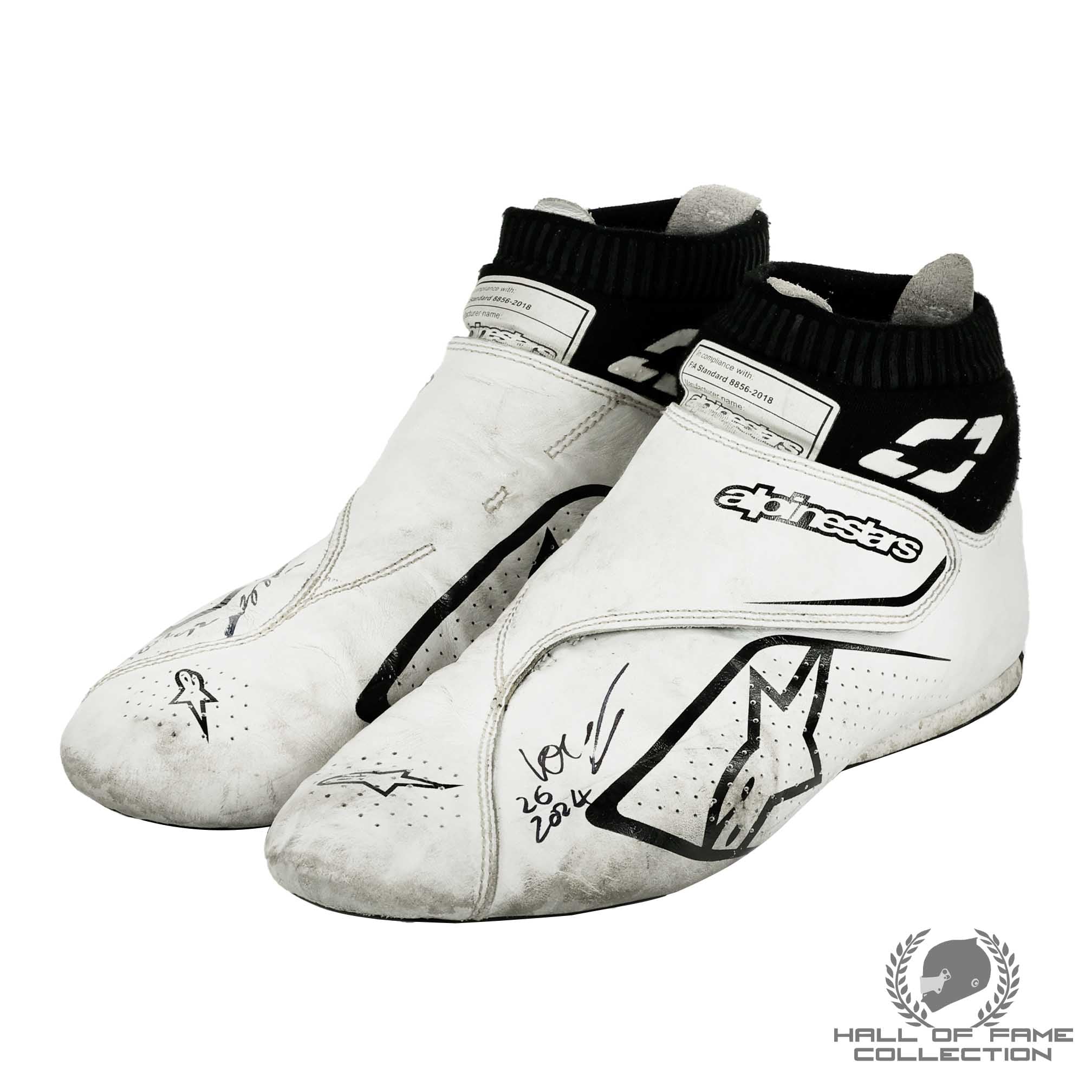 2024 Louis Foster Signed Race Used Andretti Global Indy NXT Boots