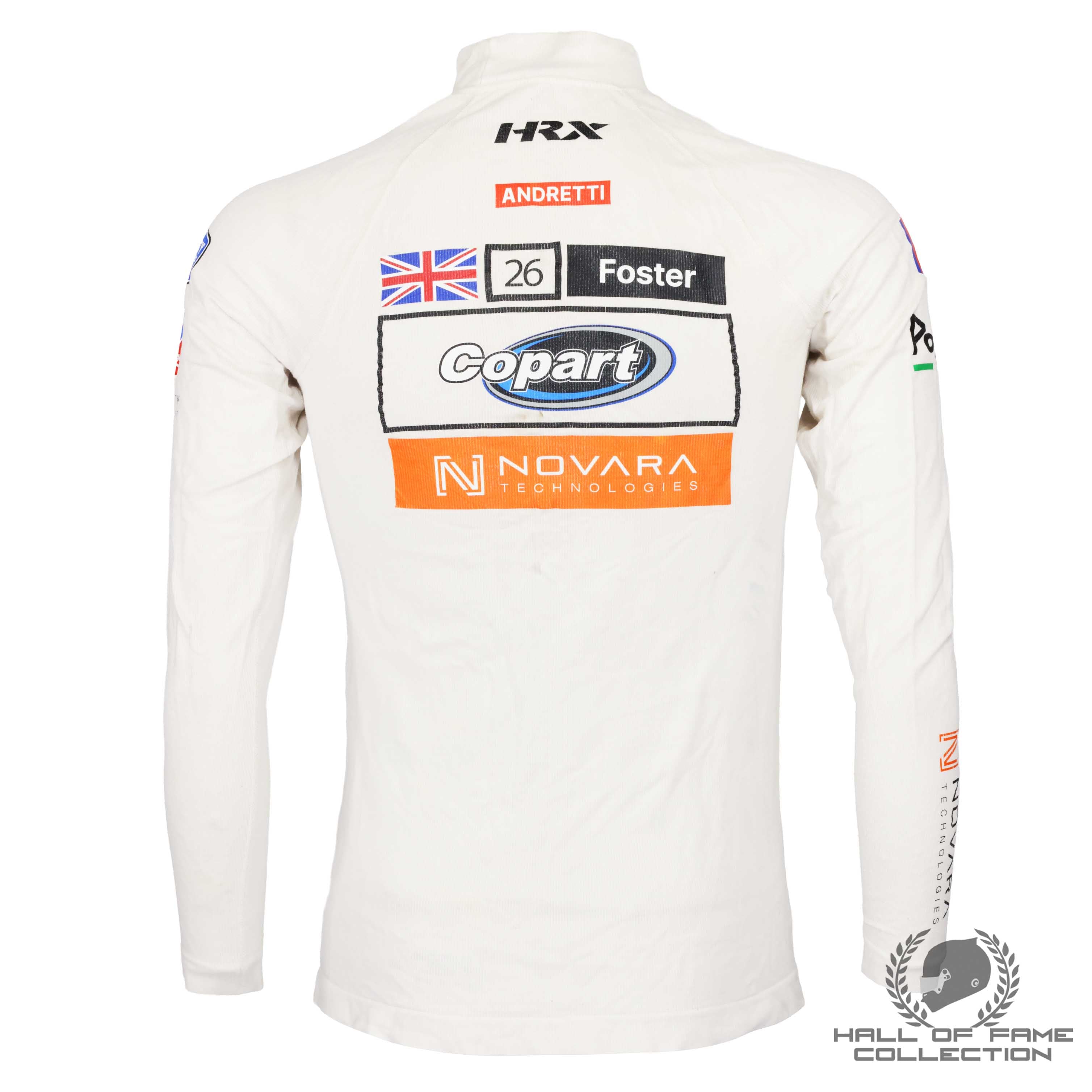 2024 Louis Foster Signed Race Used Andretti Global Indy NXT Nomex