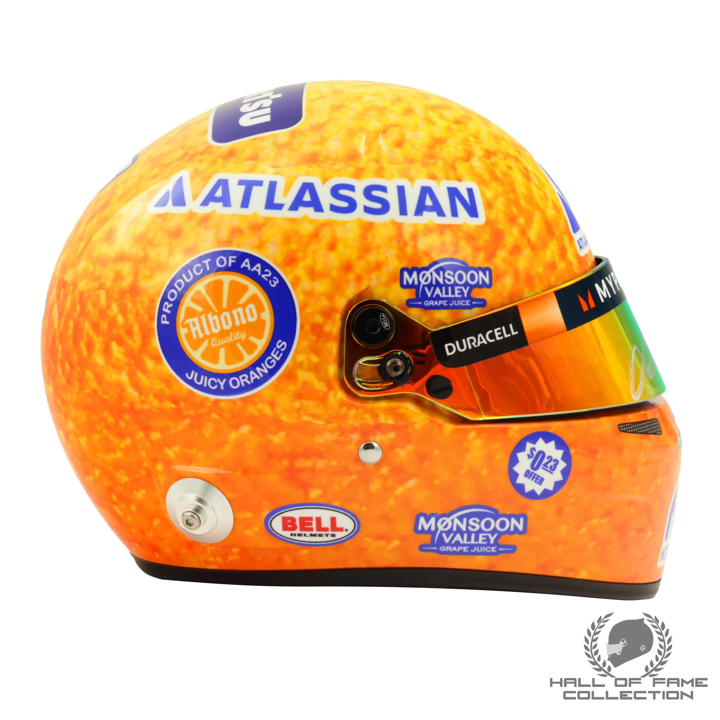 2025 Alex Albon Signed Miami GP 1:2 Scale Bell Williams F1 Helmet