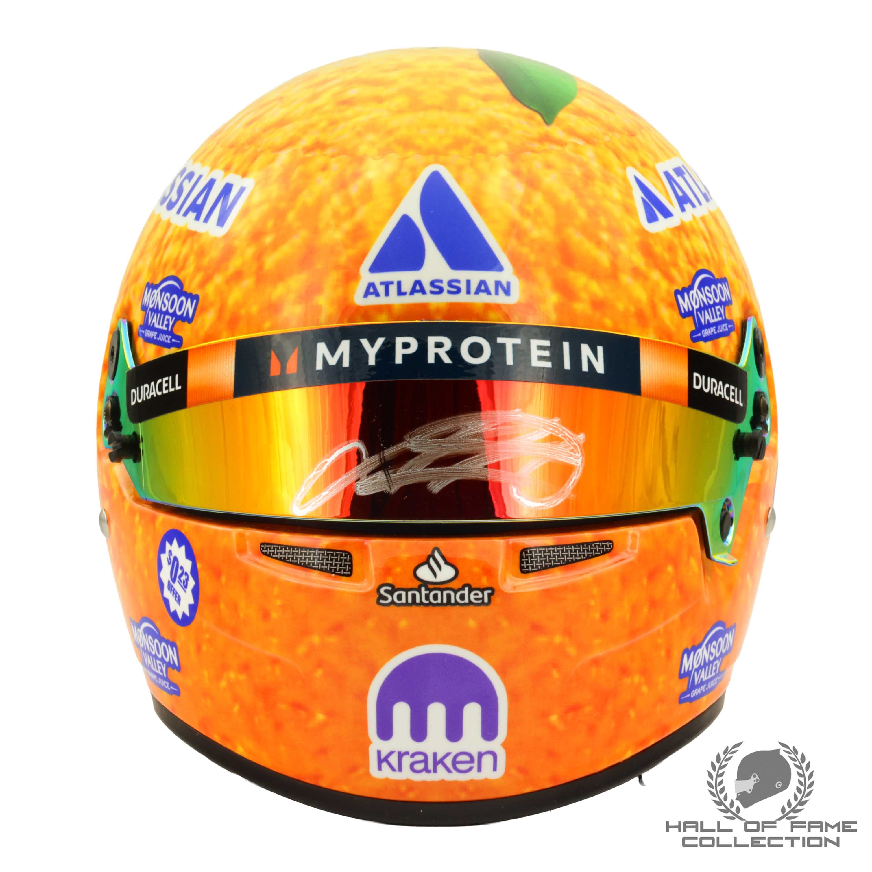 2025 Alex Albon Signed Miami GP 1:2 Scale Bell Williams F1 Helmet