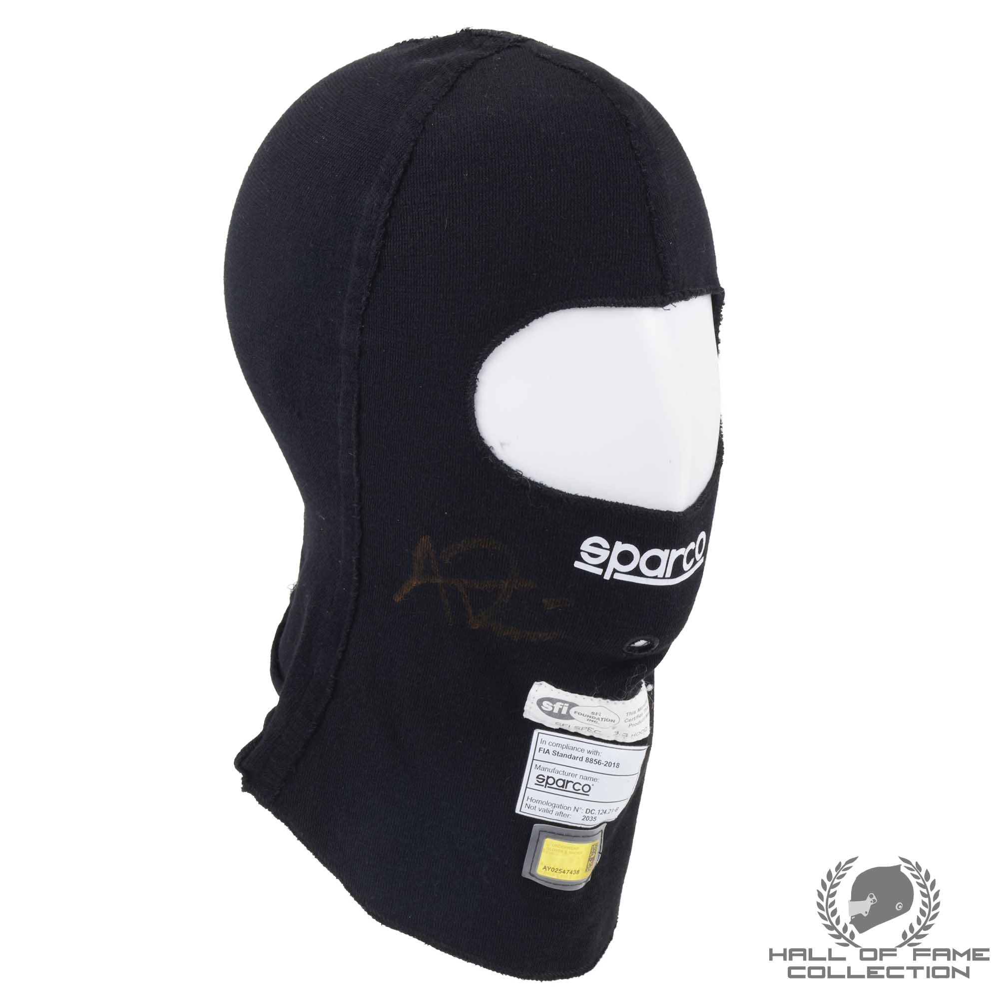 2025 Alex Rossi Signed Ed Carpenter Racing IndyCar Signed Balaclava