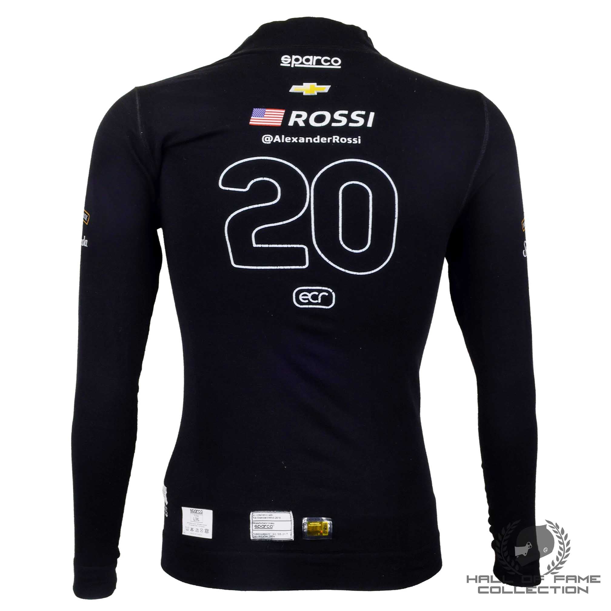 2025 Alex Rossi Signed Ed Carpenter Racing IndyCar Signed Nomex