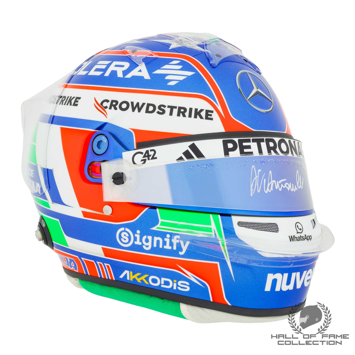 2025 Andrea Kimi Antonelli Signed Imola Special Replica Mercedes F1 Helmet