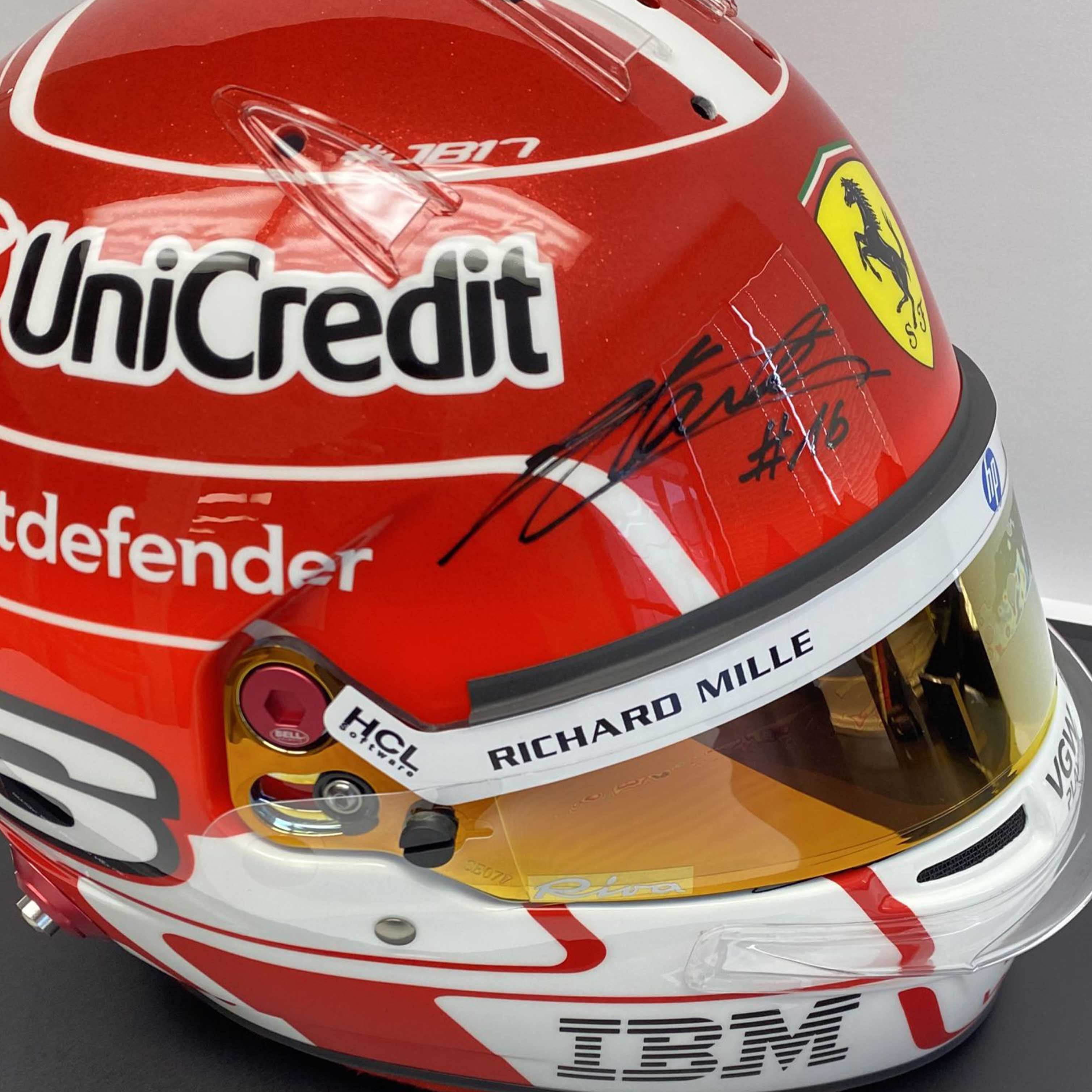 2025 Charles Leclerc Signed Official Bell Ltd Edition of 16 Replica Ferrari F1 Helmet