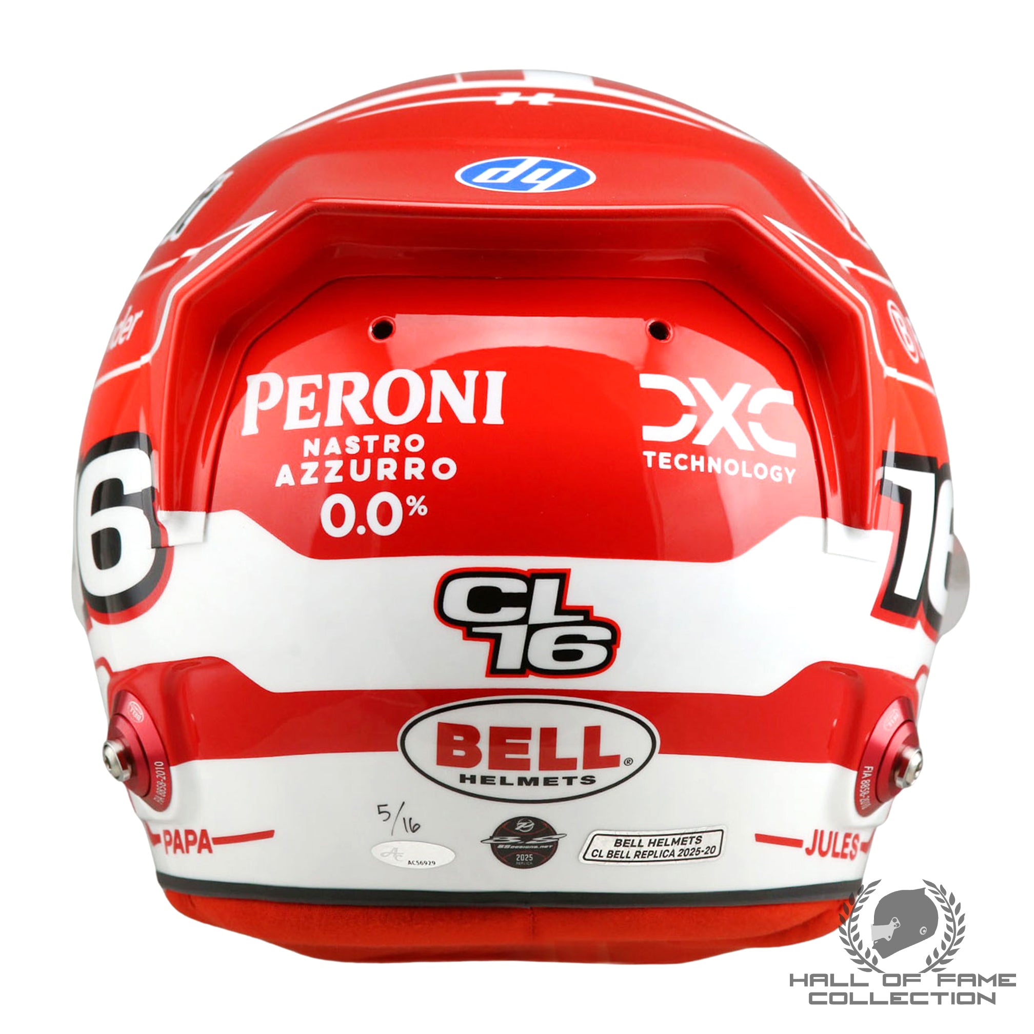2025 Charles Leclerc Signed Official Bell Ltd Edition of 16 Replica Ferrari F1 Helmet