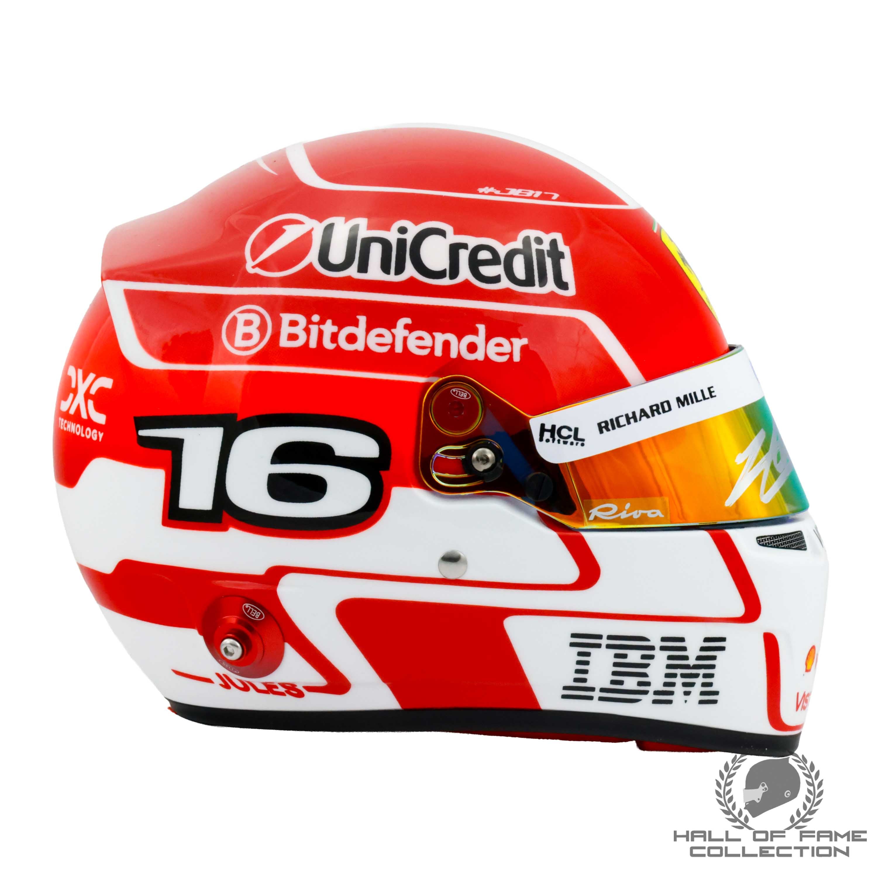 2025 Charles Leclerc Signed Scuderia Ferrari 1:2 Scale F1 Helmet