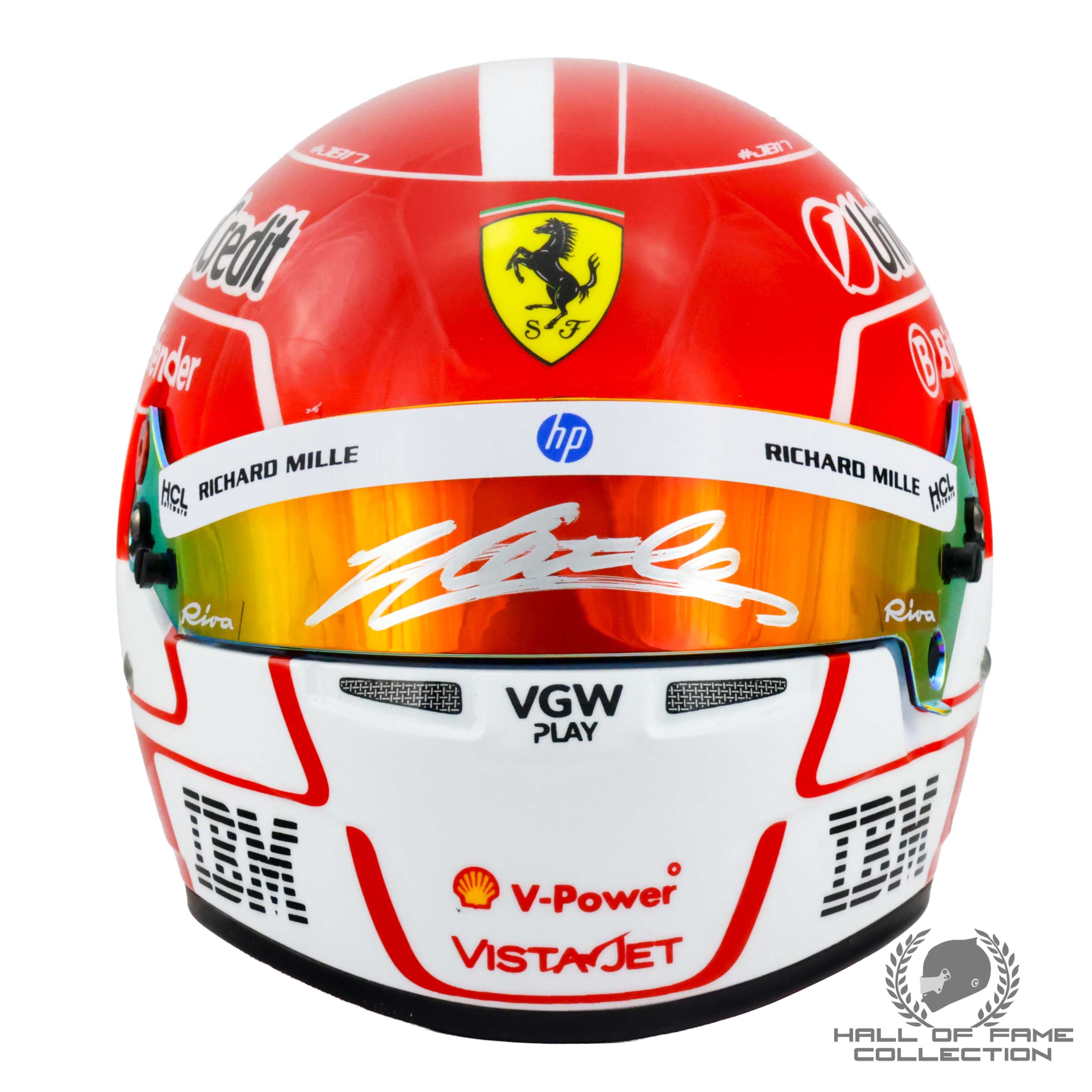 2025 Charles Leclerc Signed Scuderia Ferrari 1:2 Scale F1 Helmet