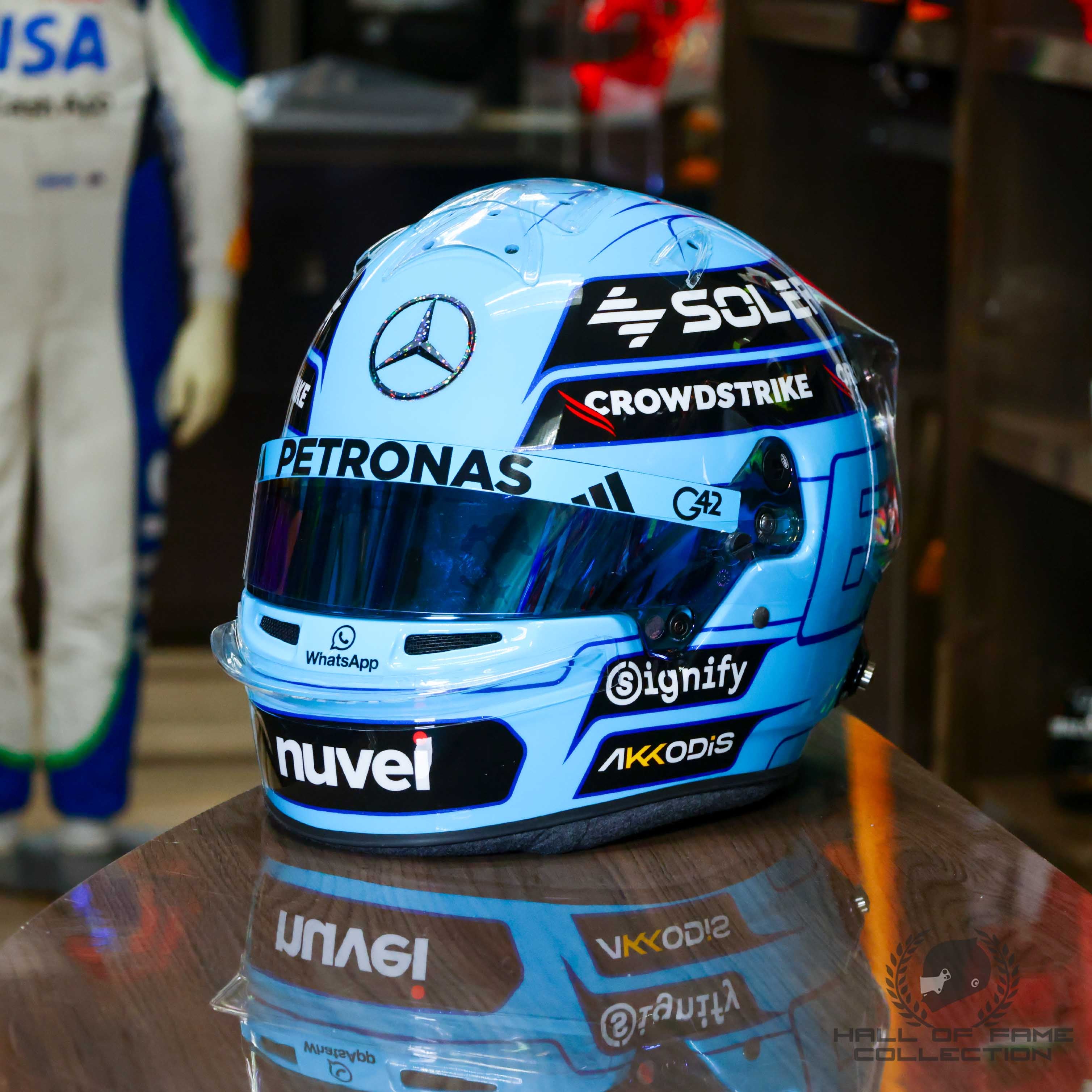 2025 George Russell Official Bell Replica Mercedes F1 Helmet