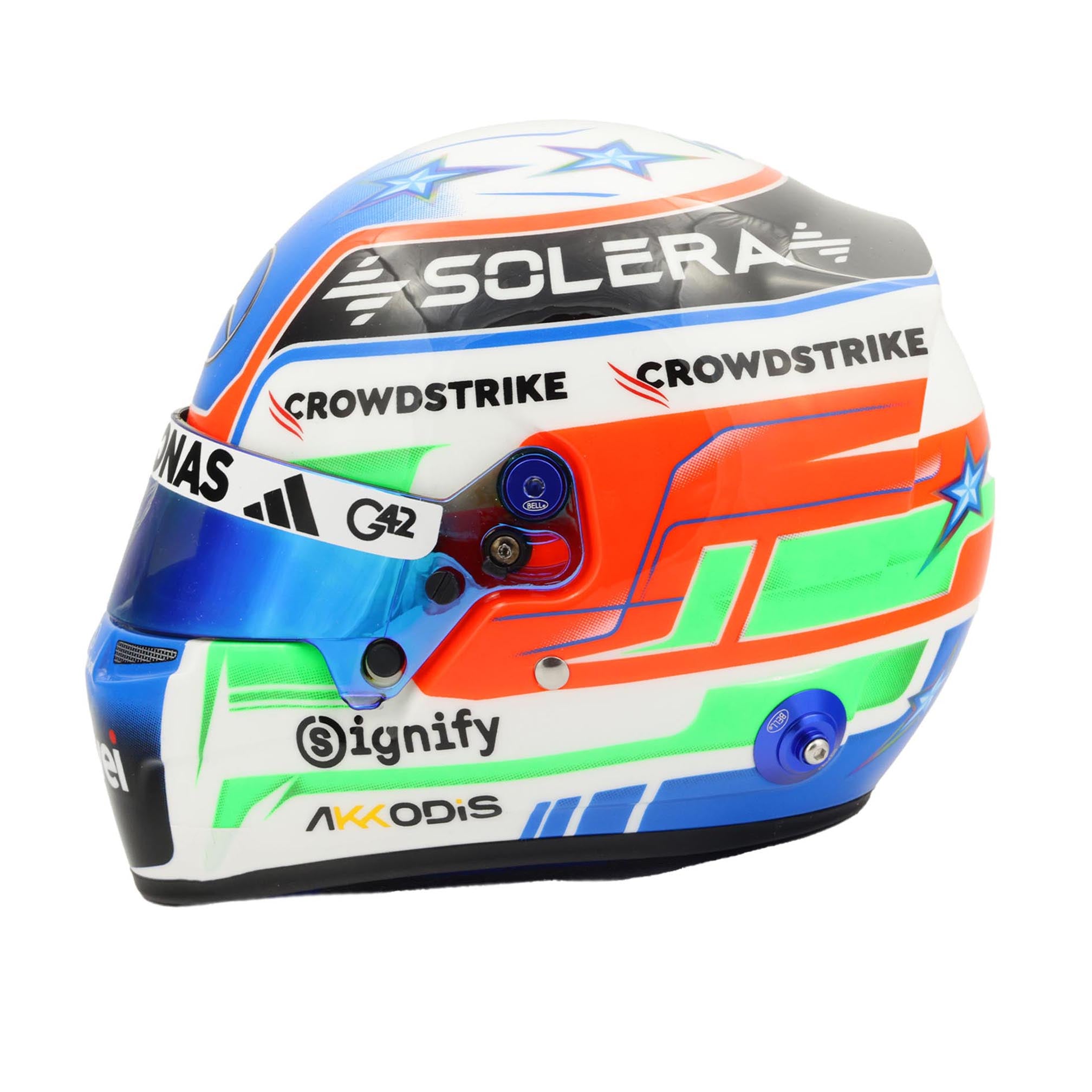 2025 Kimi Antonelli Signed 1:2 Scale Bell Mercedes F1 Helmet