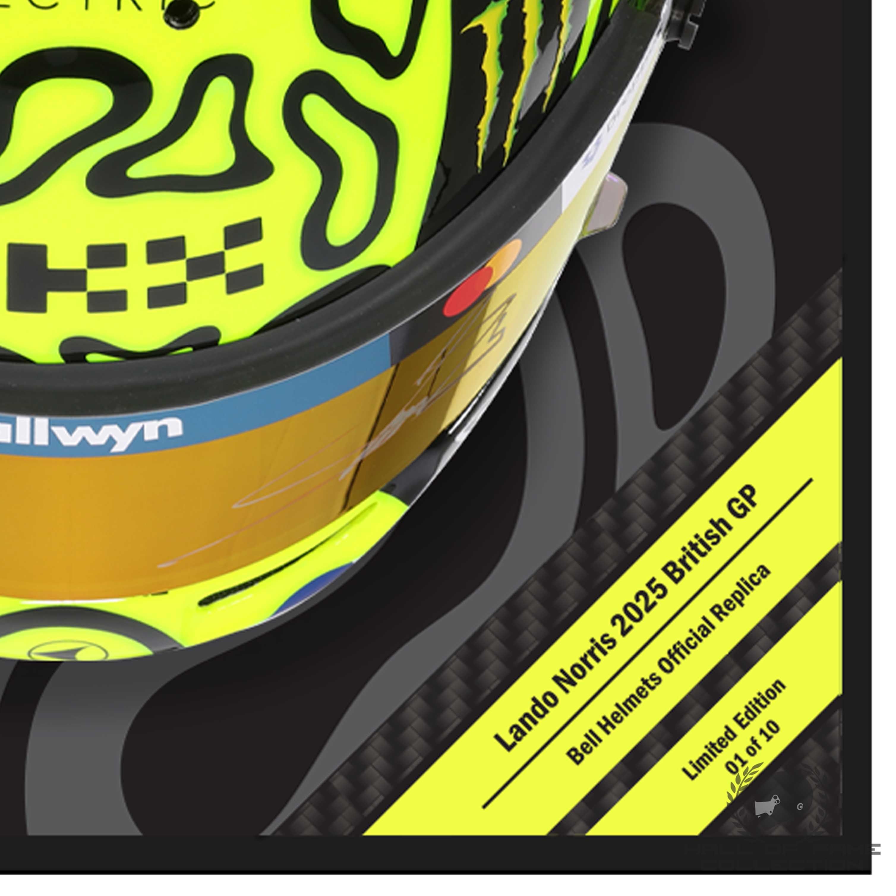 2025 Lando Norris Signed British GP McLaren F1 Replica Helmet