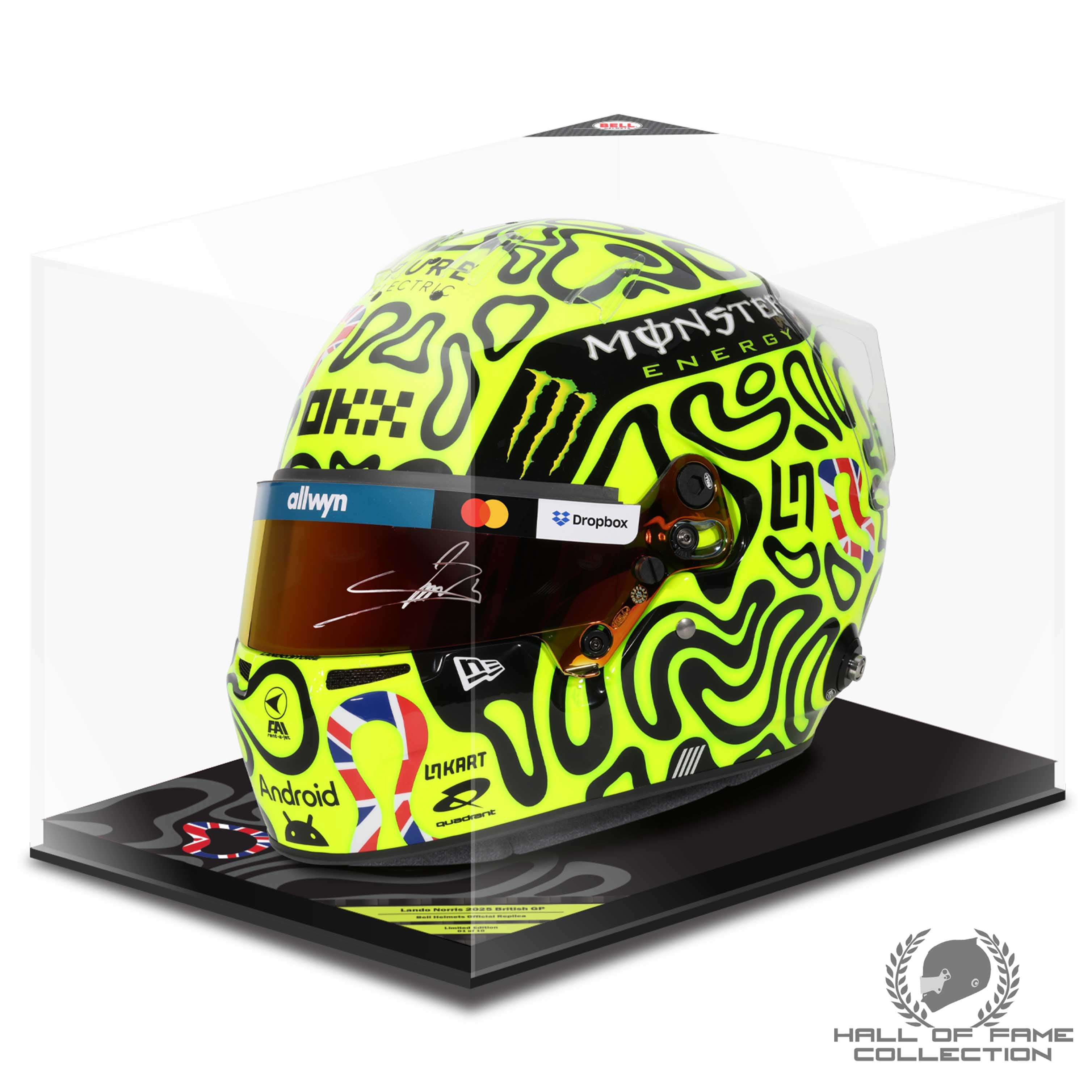 2025 Lando Norris Signed British GP McLaren F1 Replica Helmet