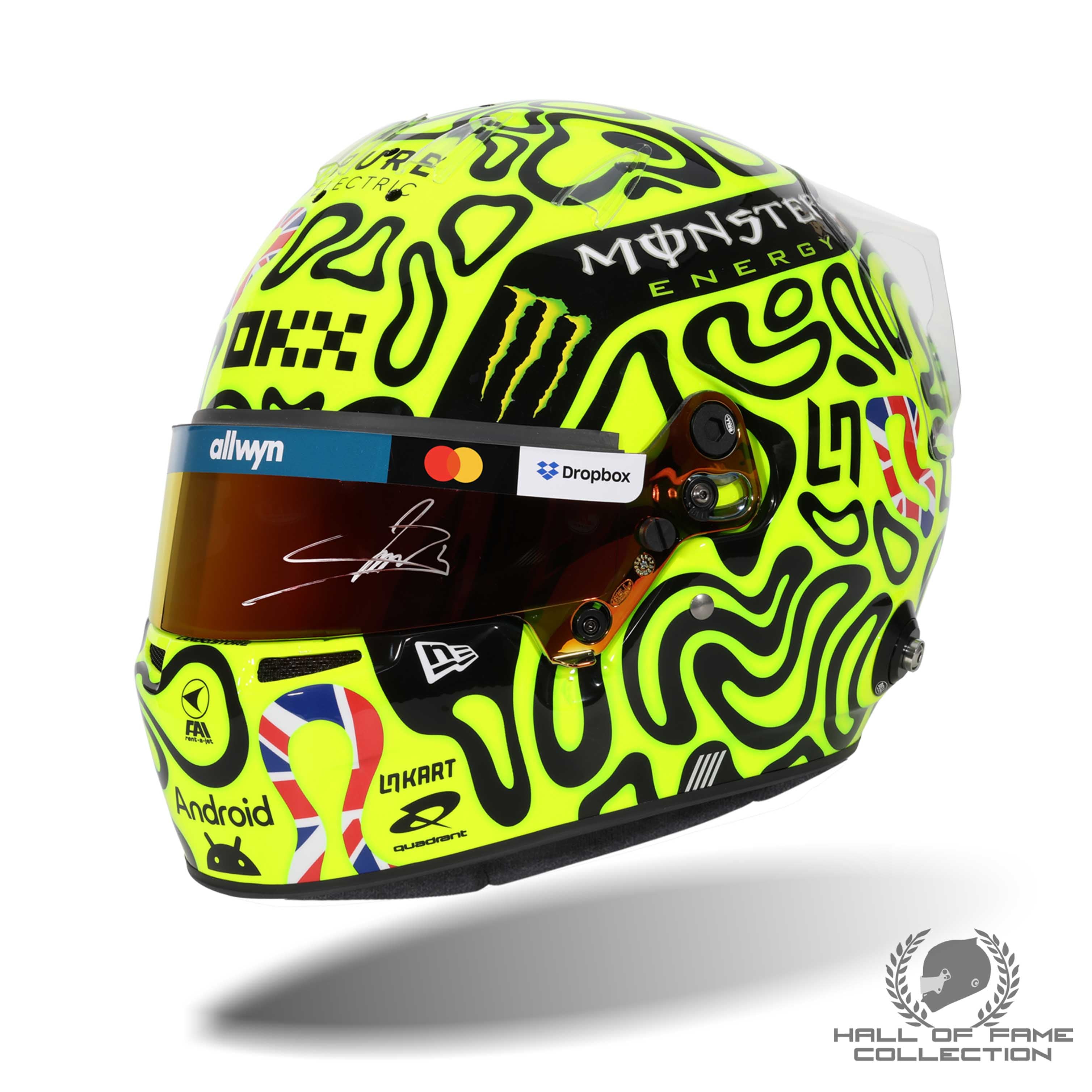 2025 Lando Norris Signed British GP McLaren F1 Replica Helmet