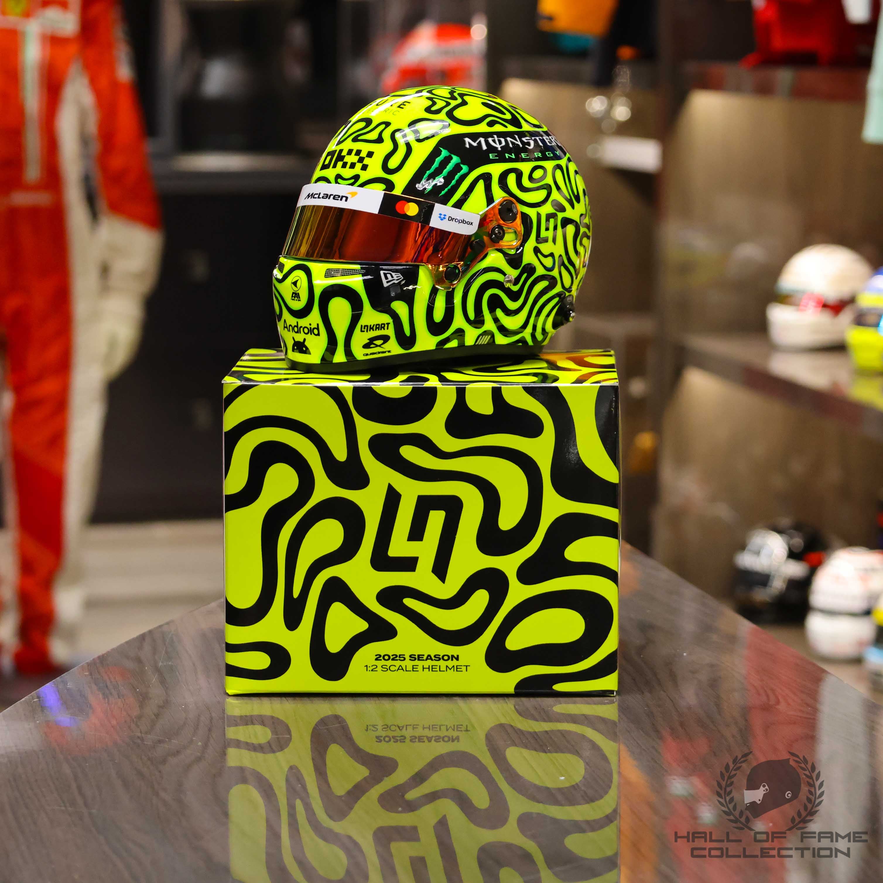 2025 Lando Norris World Championship Season McLaren 1:2 Scale F1 Helmet