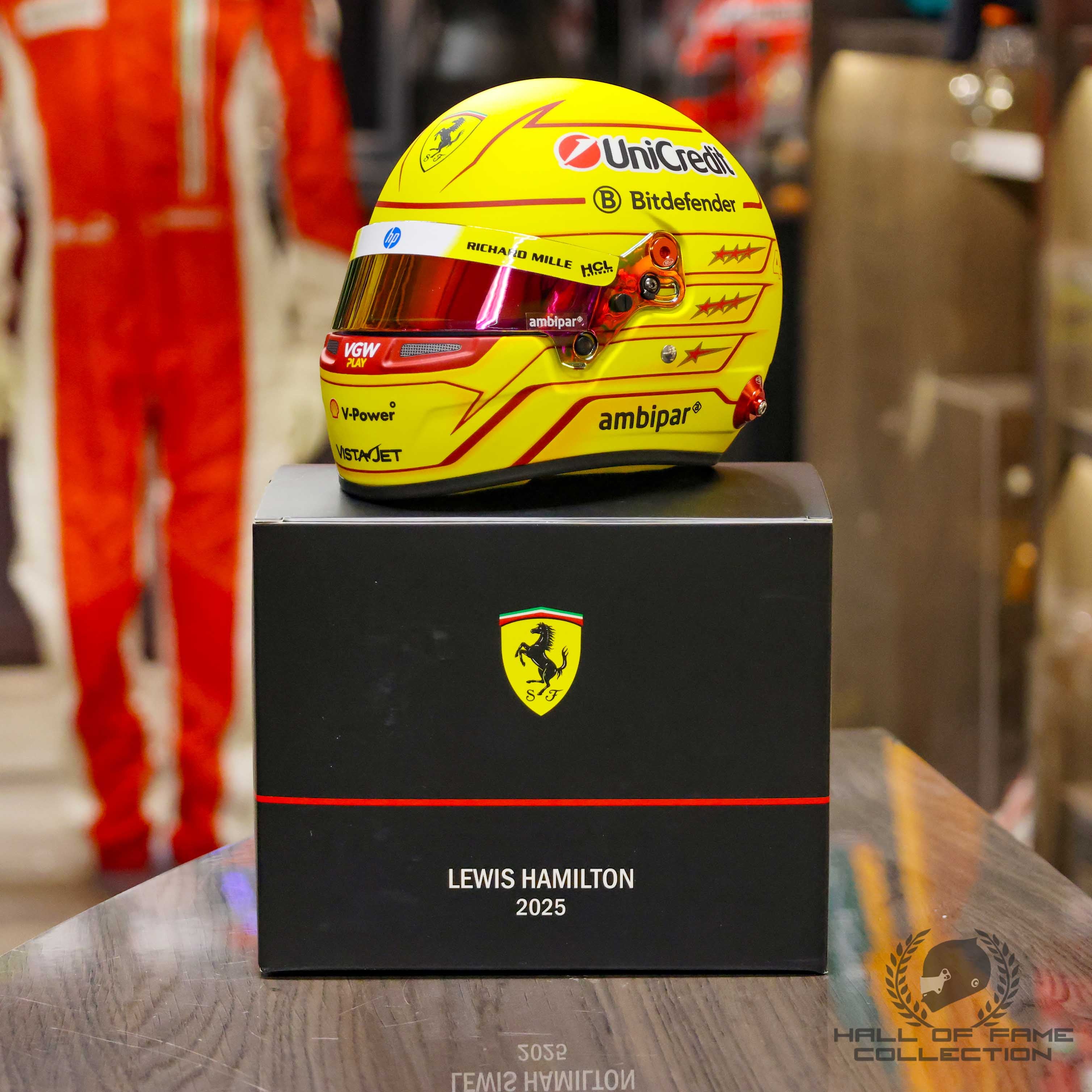 2025 Lewis Hamilton 1:2 Scale Scuderia Ferrari F1 Helmet