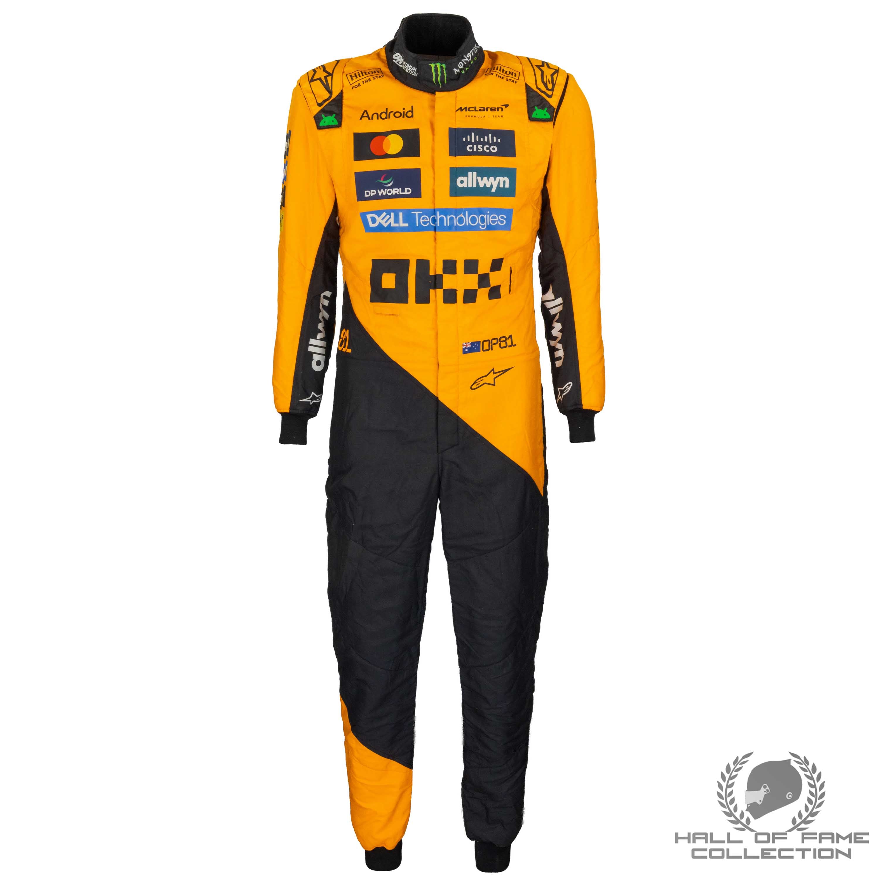 2025 Oscar Piastri Original Used McLaren F1 Suit