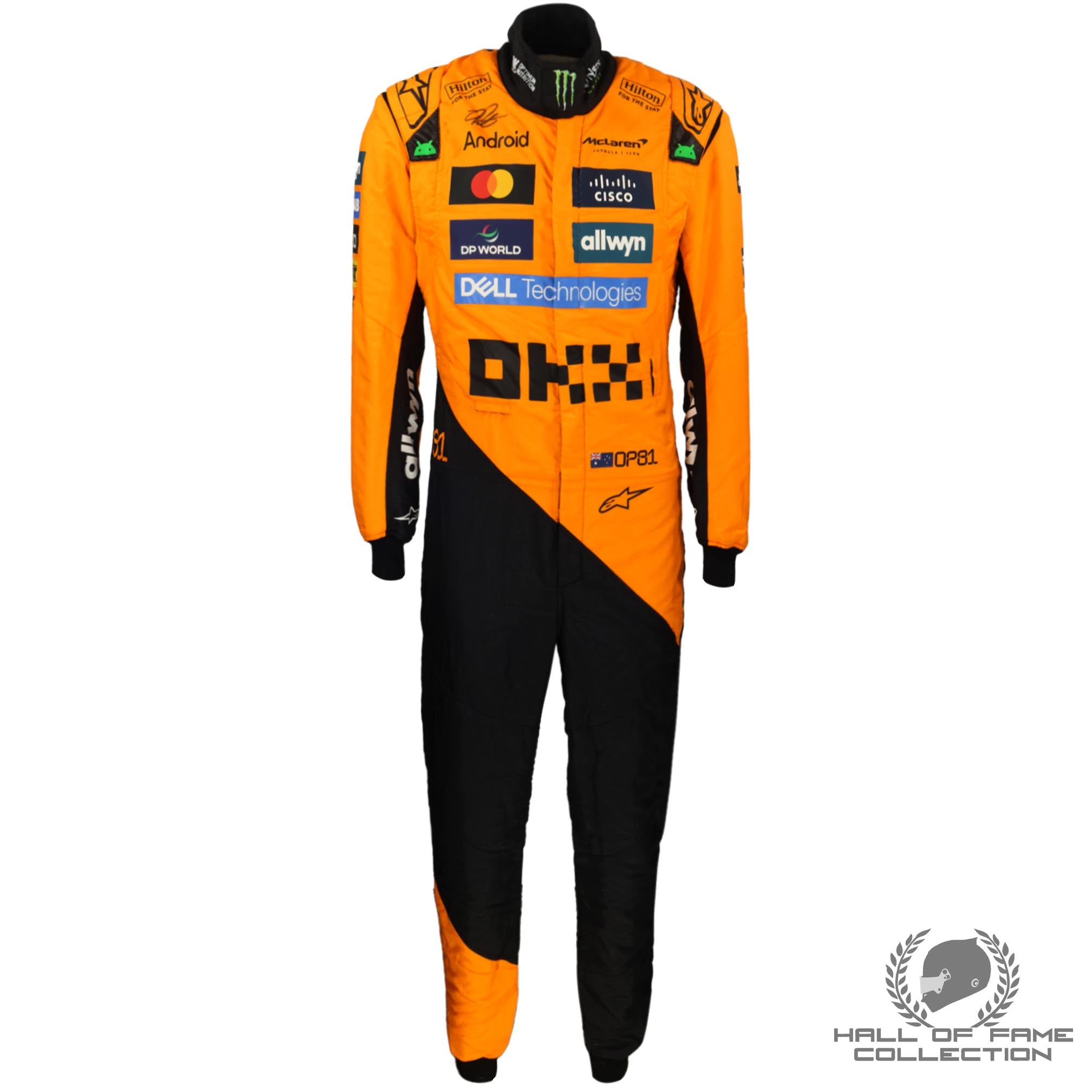 2025 Oscar Piastri Signed Original Used McLaren F1 Suit