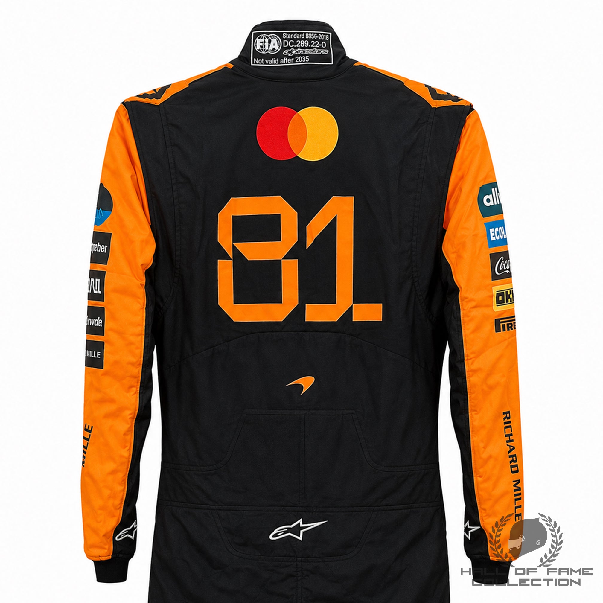 2025 Oscar Piastri Signed Constructors Champion Season Used McLaren F1 Suit