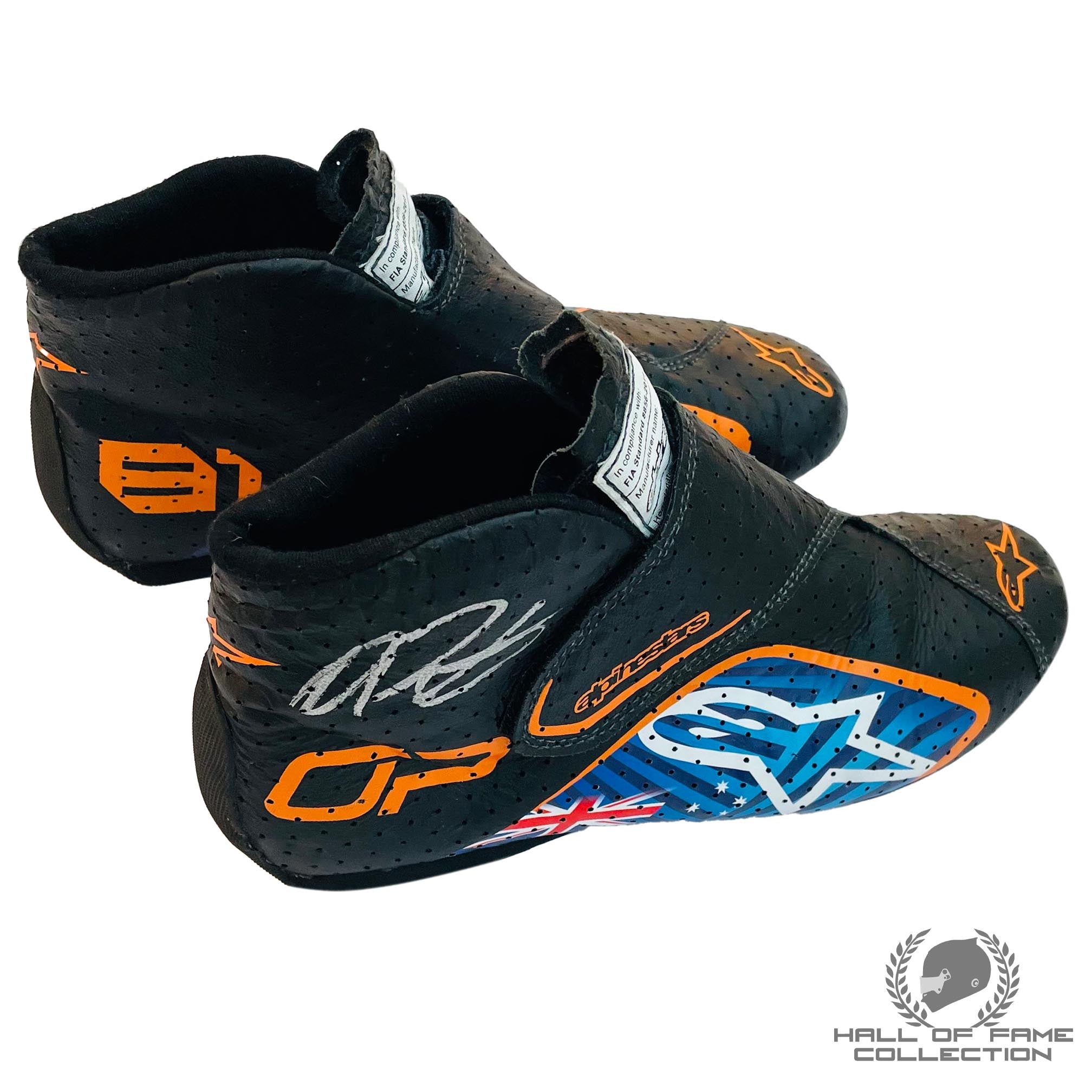 2025 Oscar Piastri Signed Original Used McLaren F1 Boots