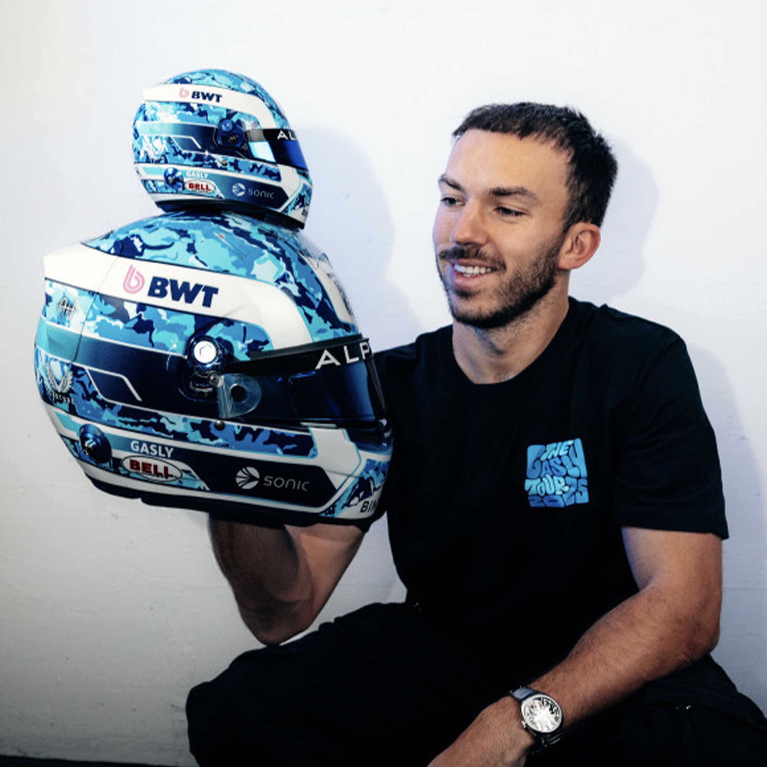 2025 Pierre Gasly 1:2 Scale Bell Alpine F1 Helmet
