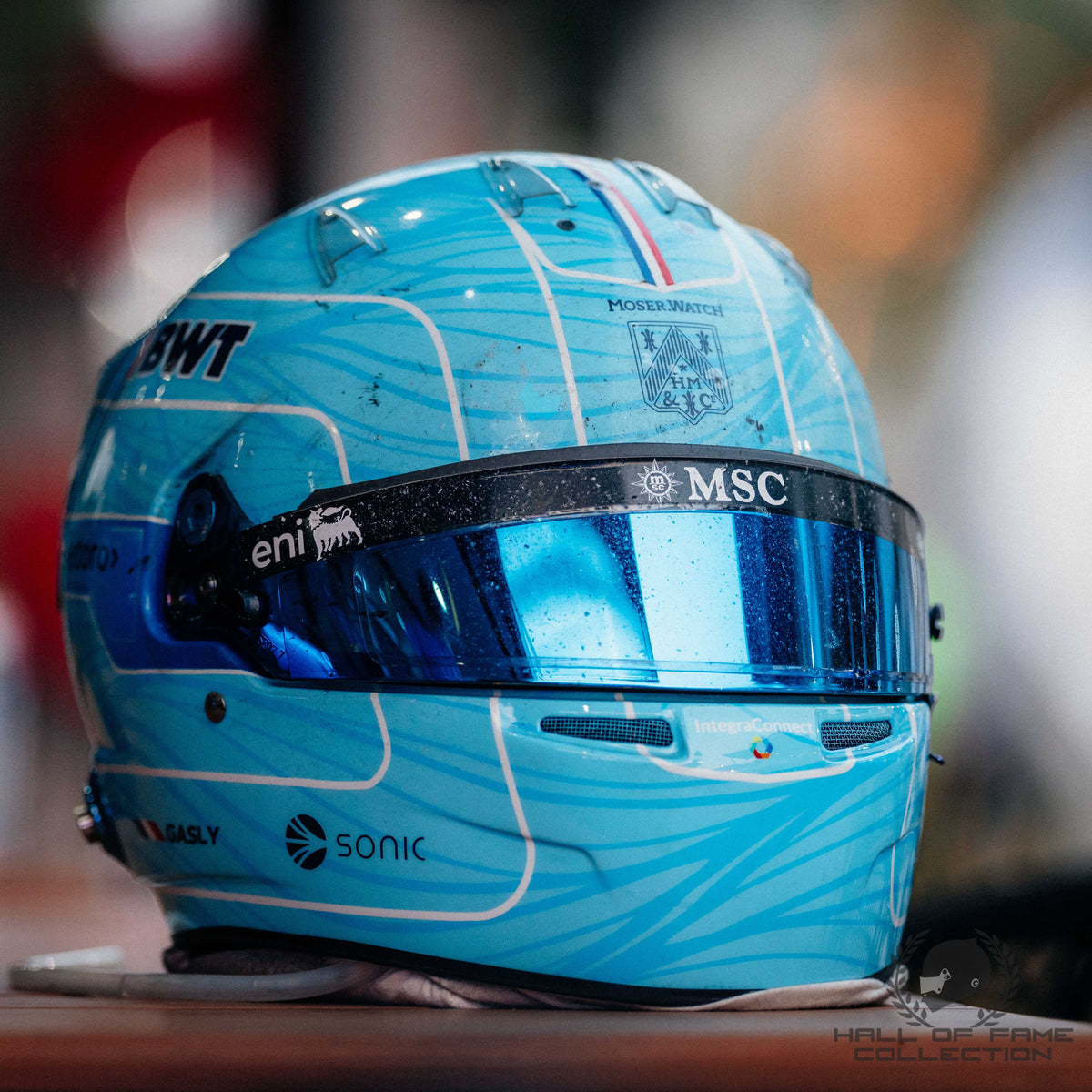 2026 Pierre Gasly Signed Race Used Baku & Bahrain GP in Malaysia Alpine F1 Helmet