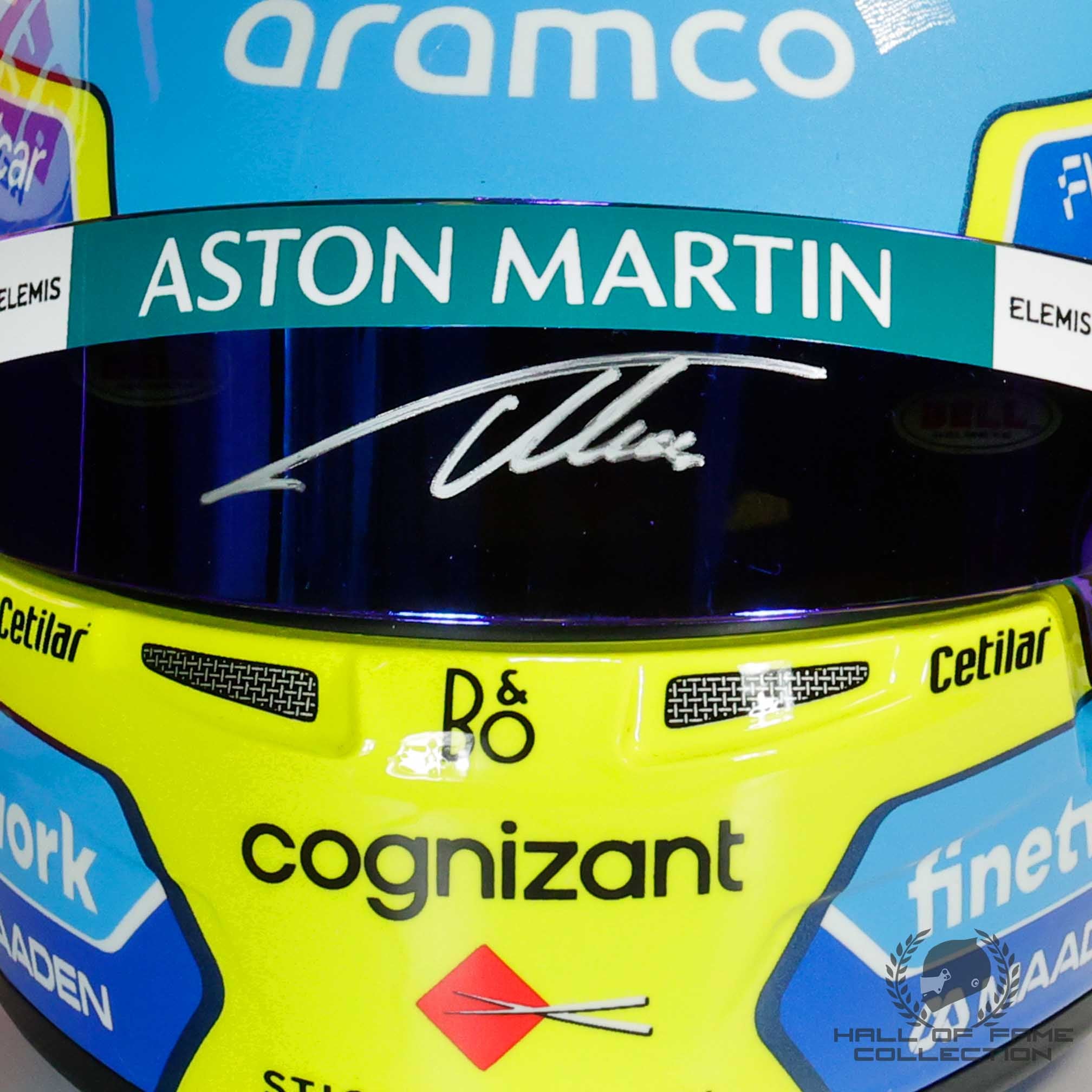 2025 Fernando Alonso Signed Official Bell Aston Martin 1:2 Scale F1 Helmet