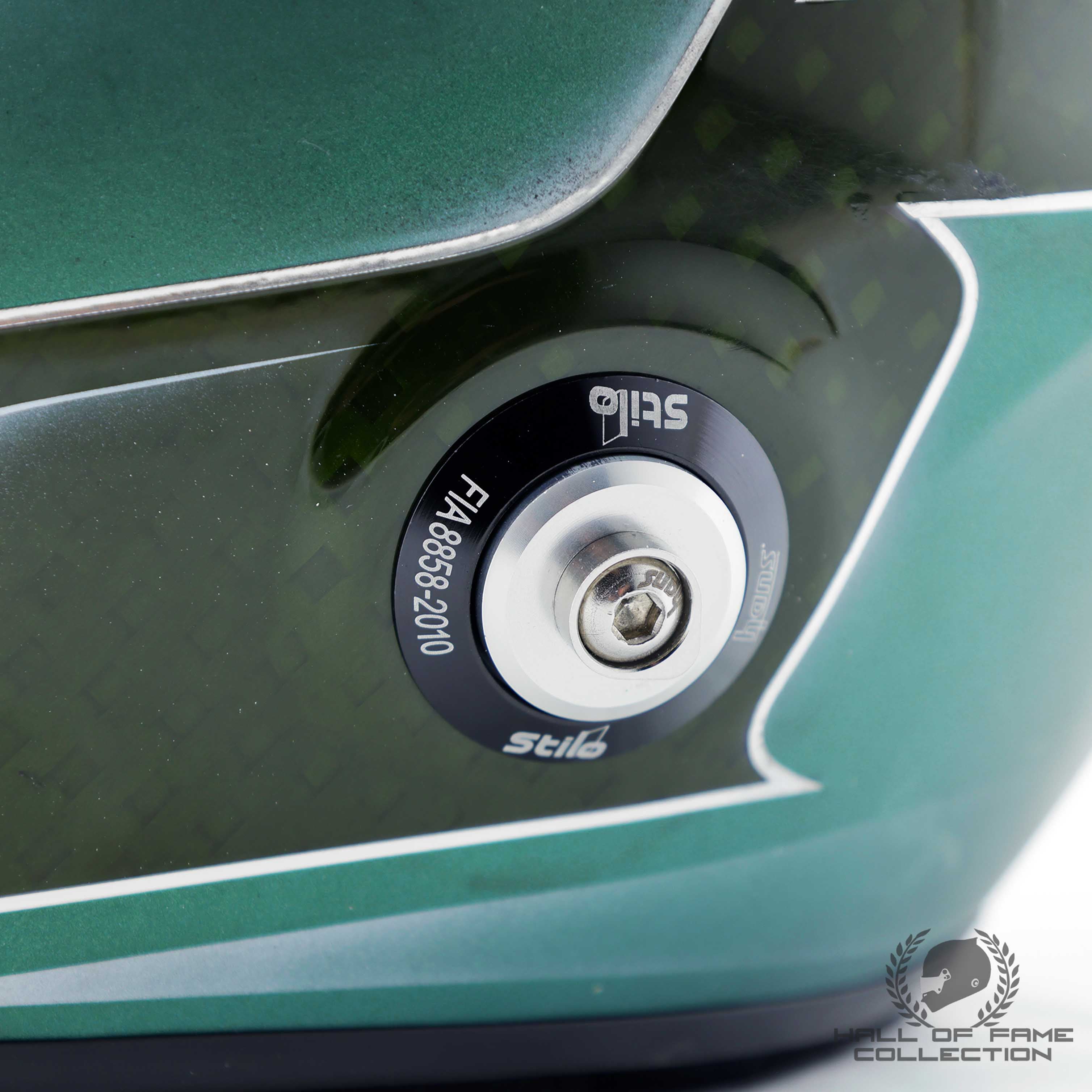 2025 Lance Stroll Signed Italian GP Race Used Aston Martin F1 Helmet