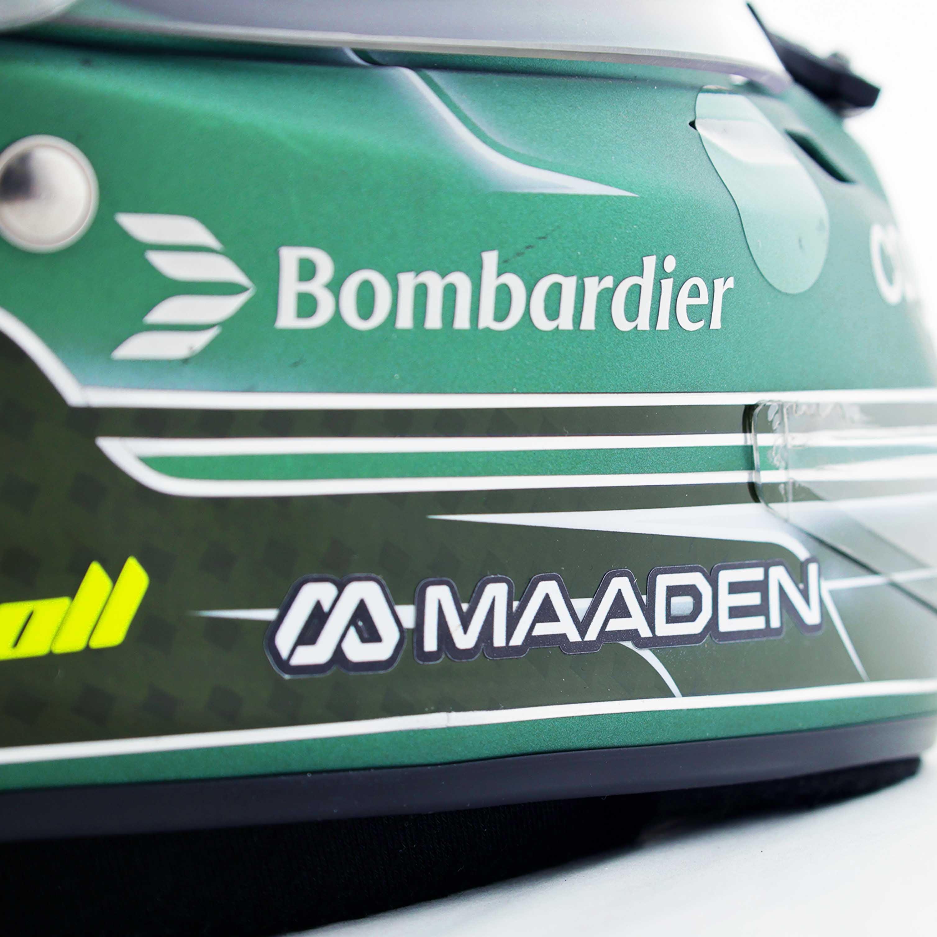 2025 Lance Stroll Signed Italian GP Race Used Aston Martin F1 Helmet