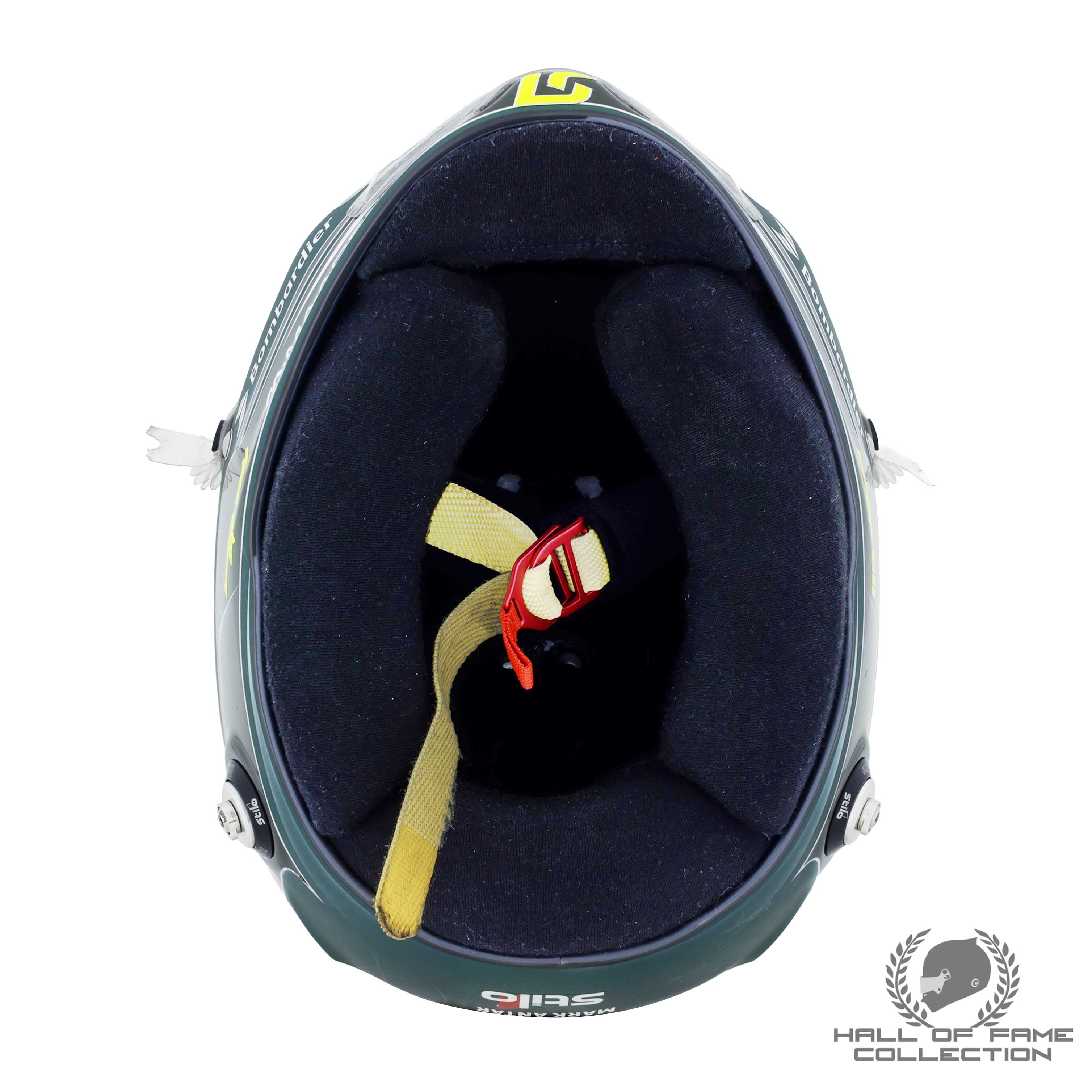 2025 Lance Stroll Signed Italian GP Race Used Aston Martin F1 Helmet