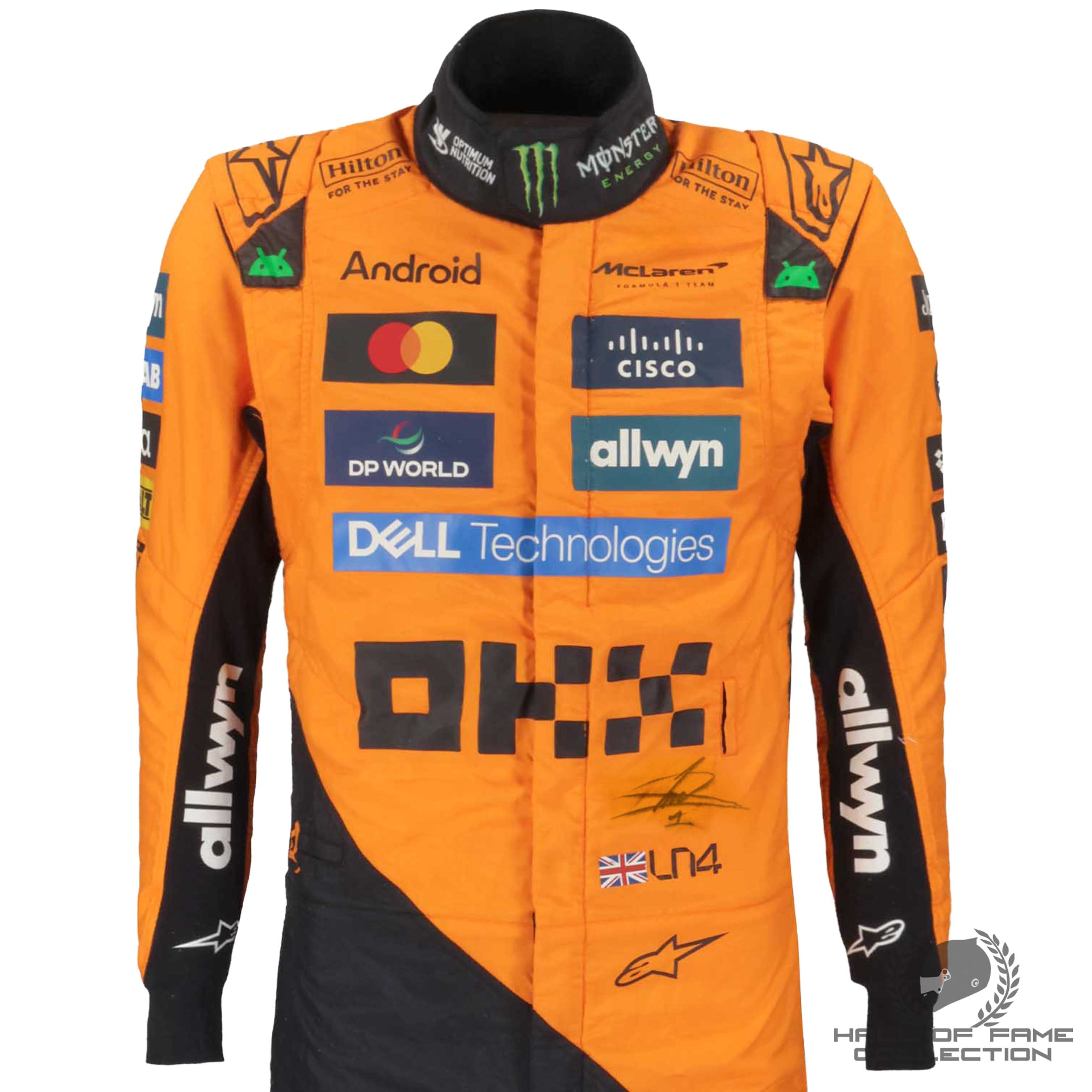 2025 Lando Norris Signed World Champion Season Used McLaren F1 Suit - Charity Auction